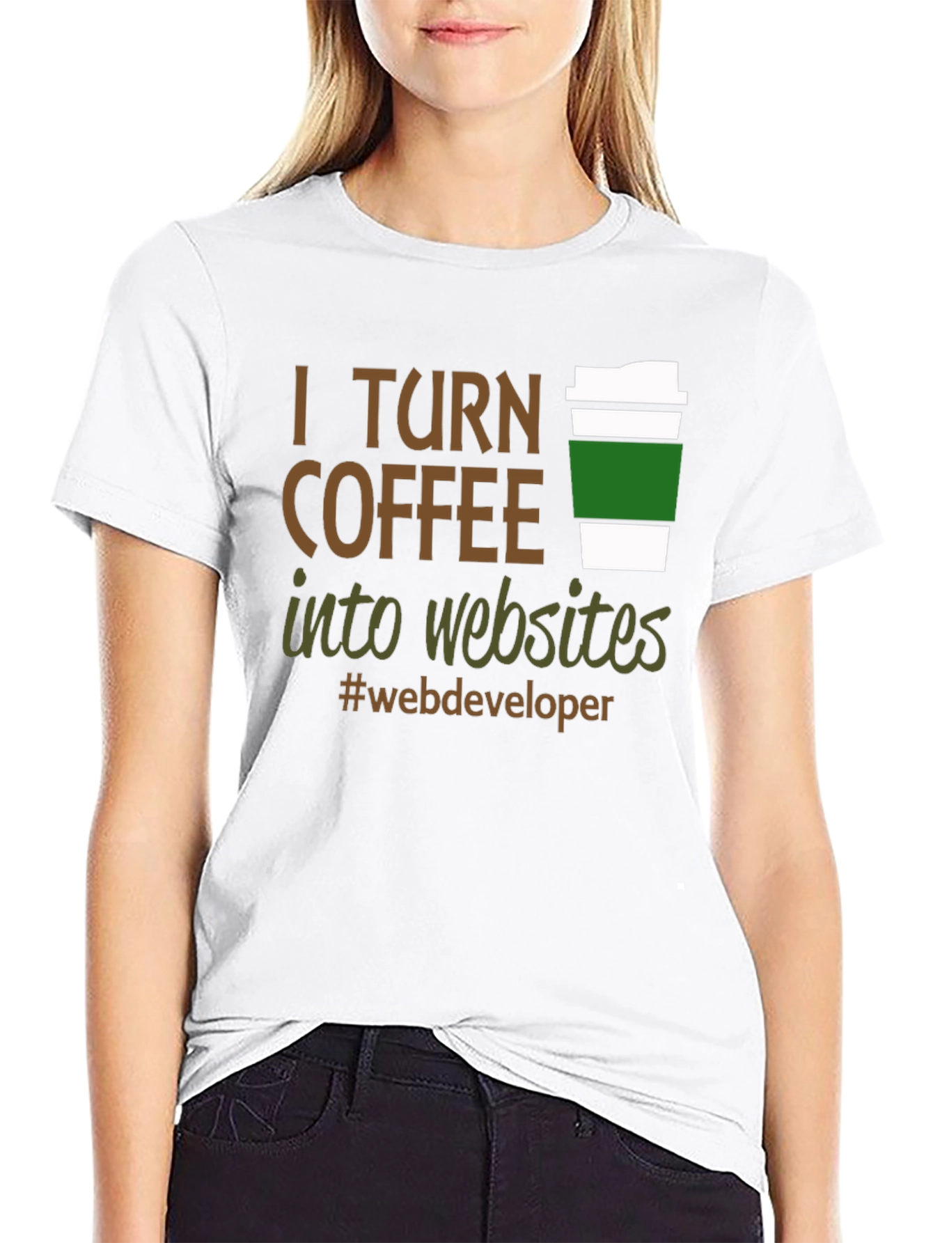 I Turn Coffee Into Websites T-Shirt