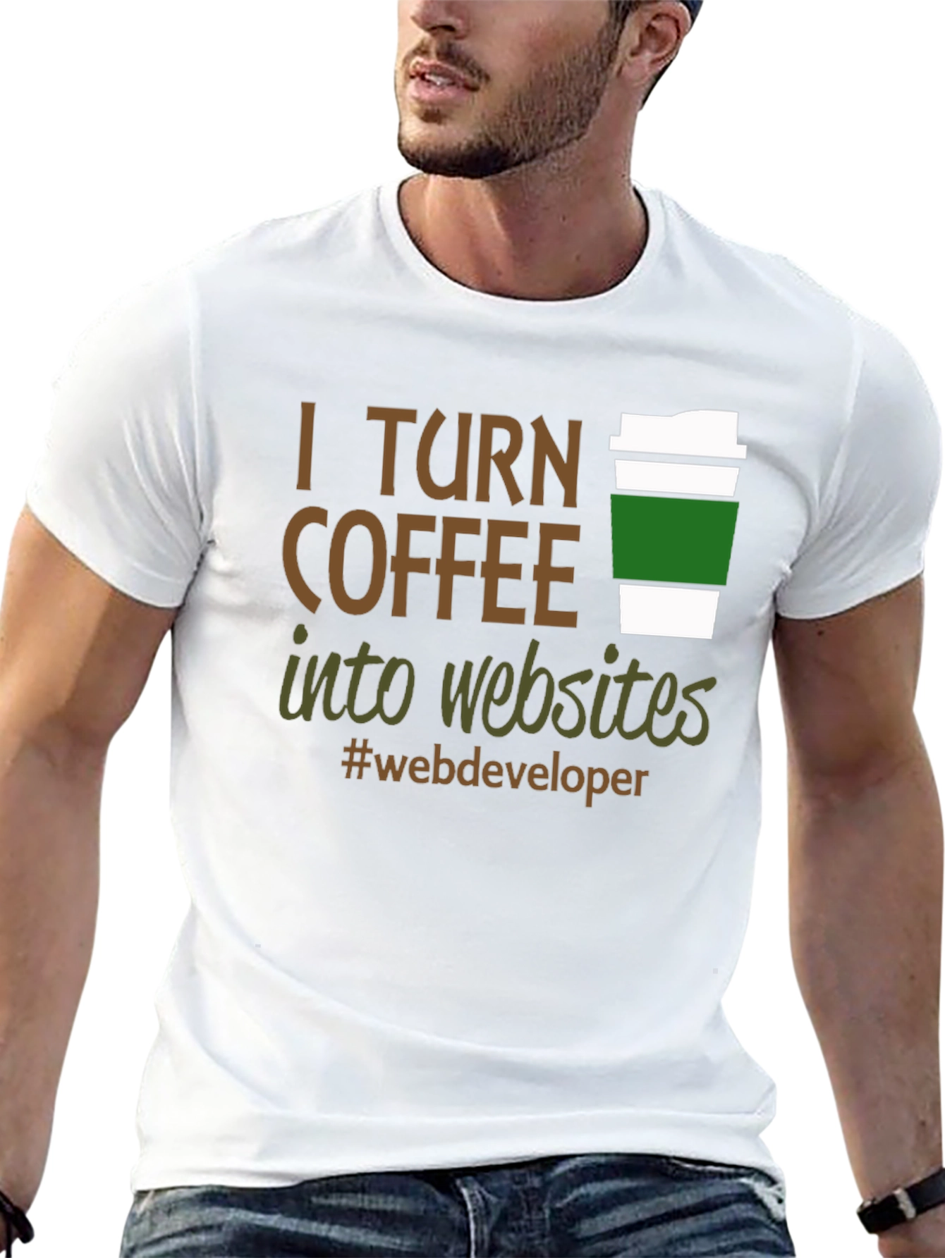 I Turn Coffee Into Websites T-Shirt