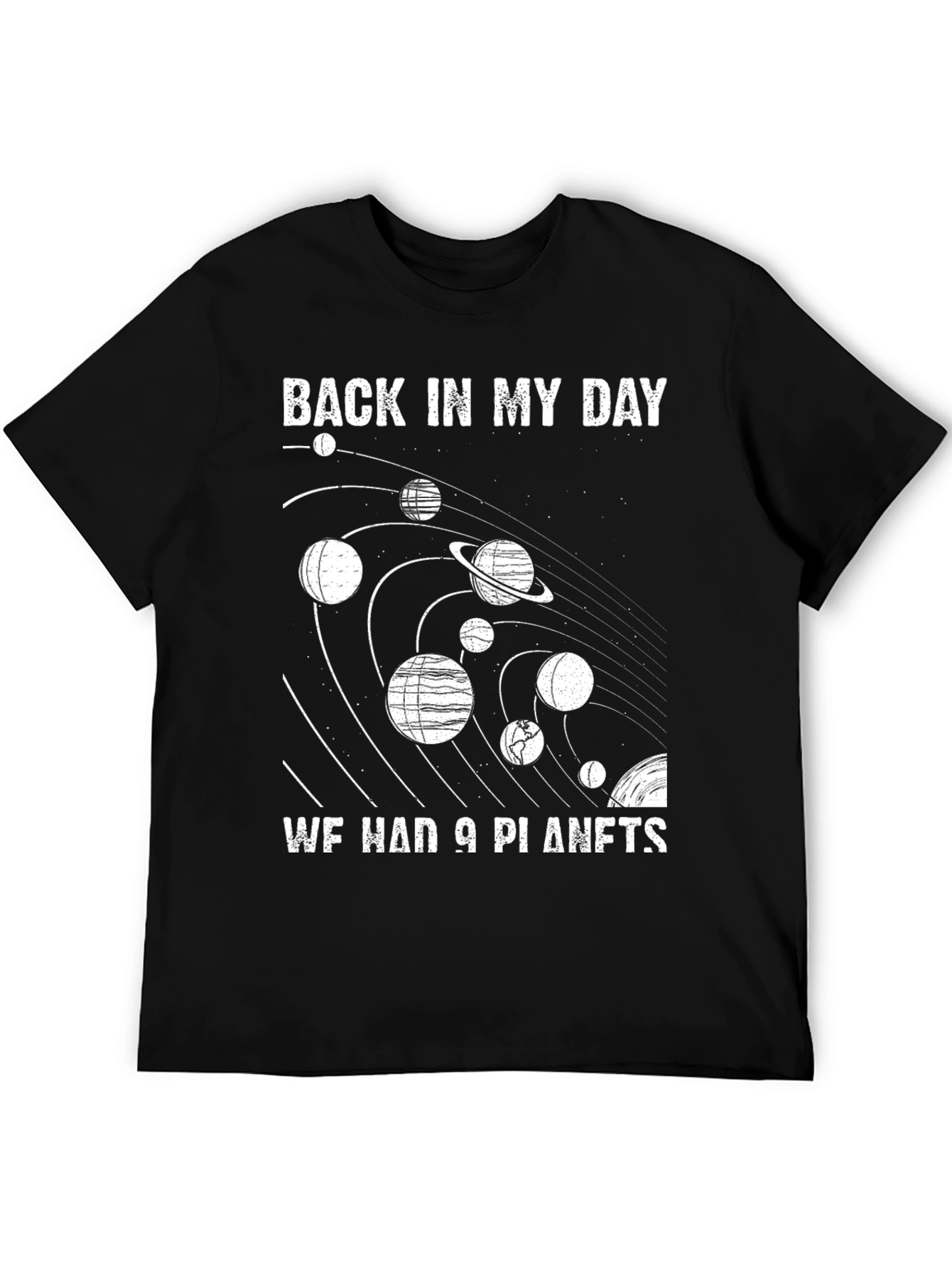 Retro 9 Planets Graphic Tee