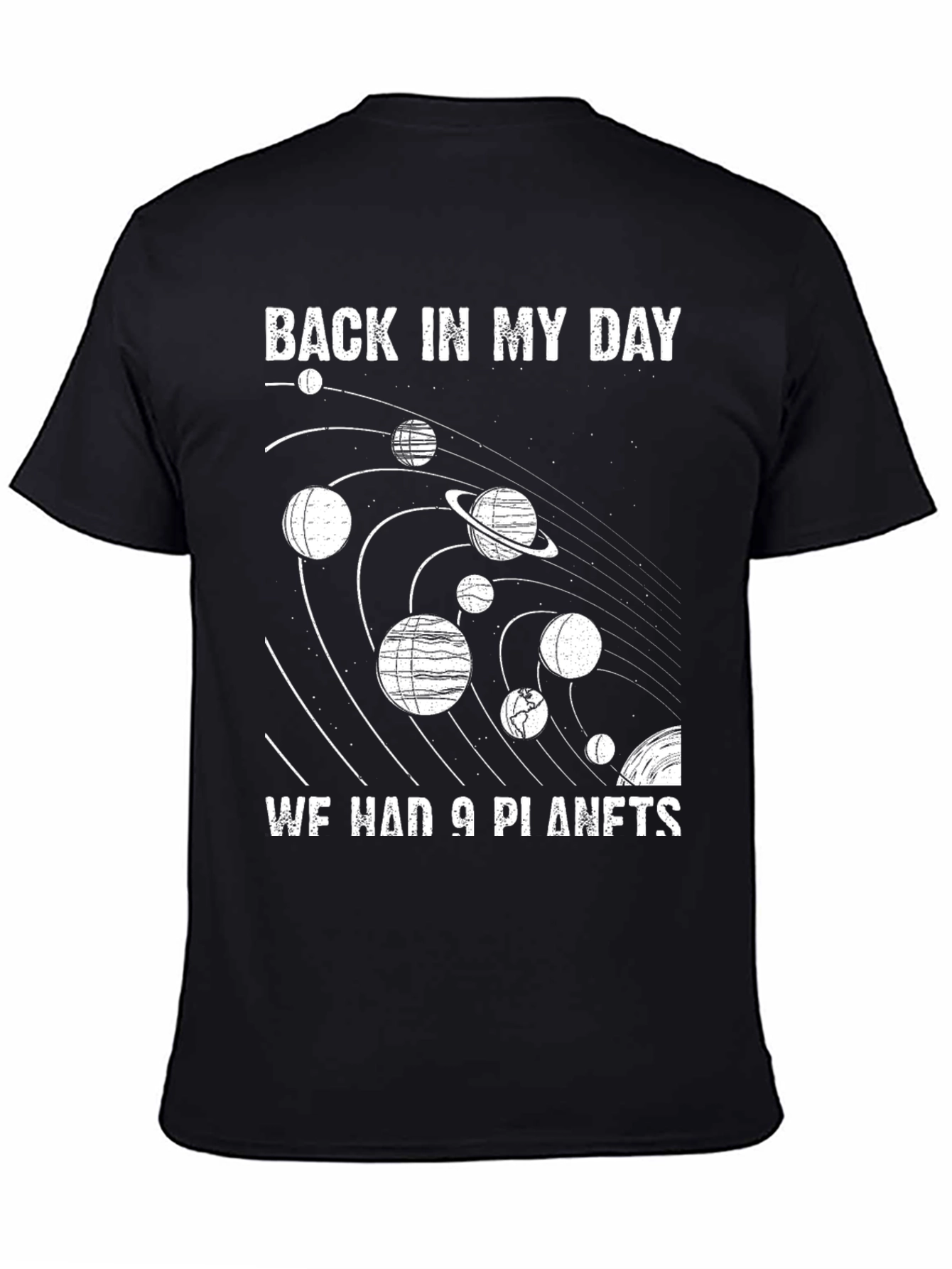 Retro 9 Planets Graphic Tee