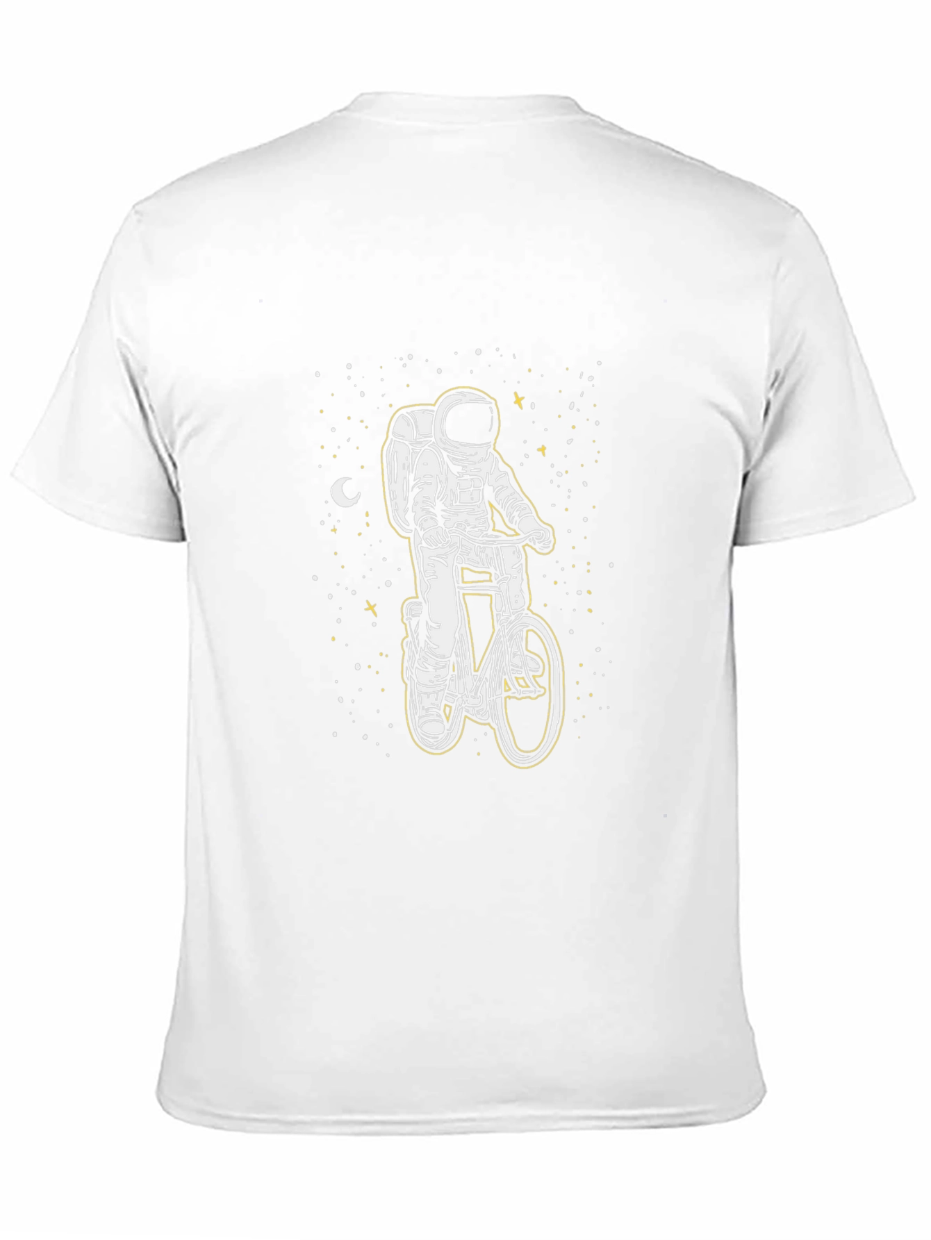 Astronaut Biker Graphic T-Shirt - Space Adventure Tee
