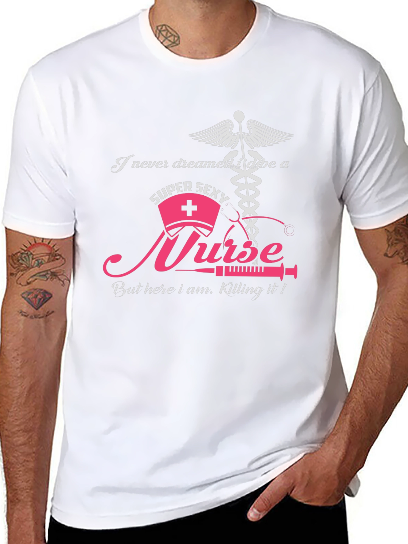 Super Sexy Nurse Graphic Tee - Black