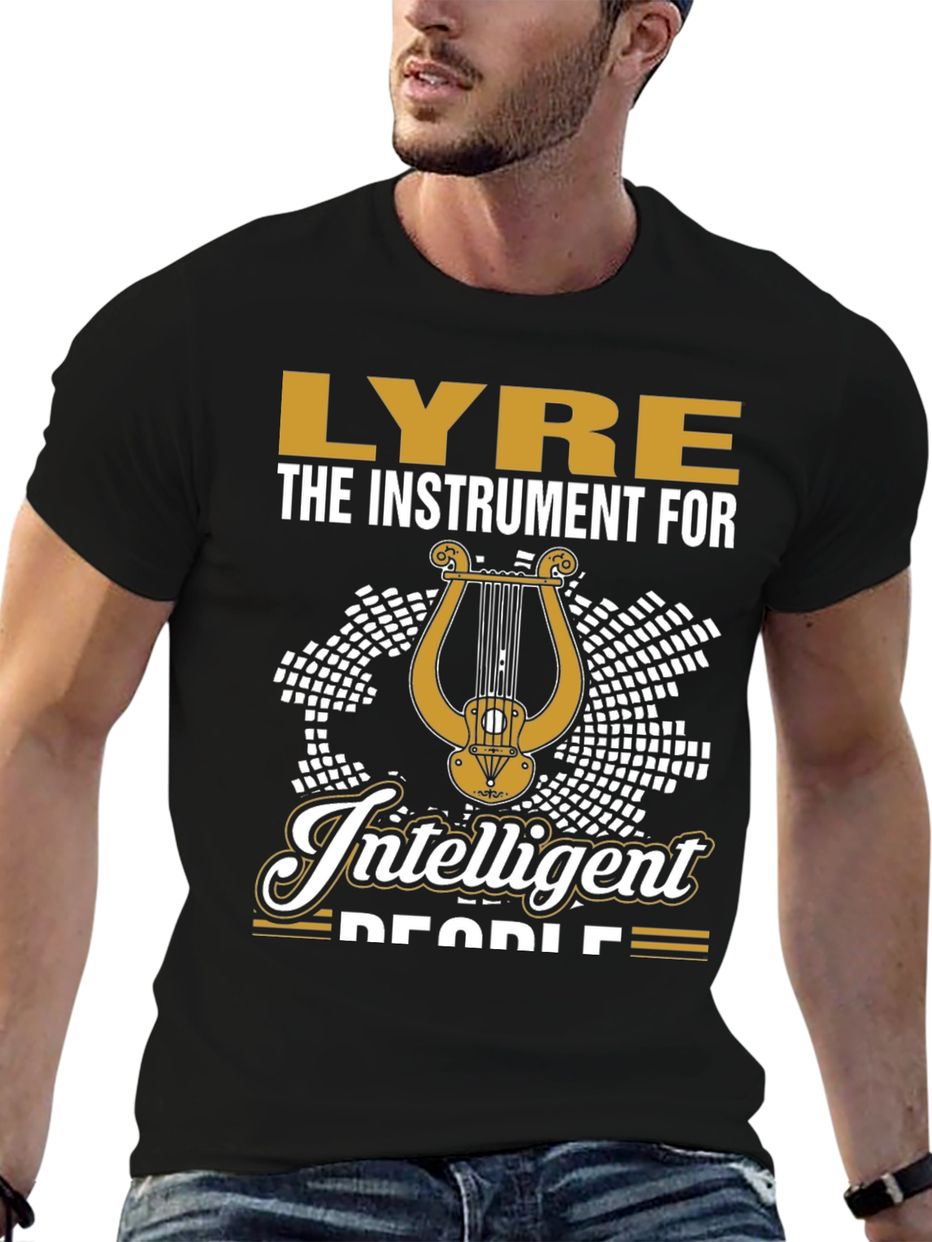 Lyre Instrument for Intelligent People T-Shirt