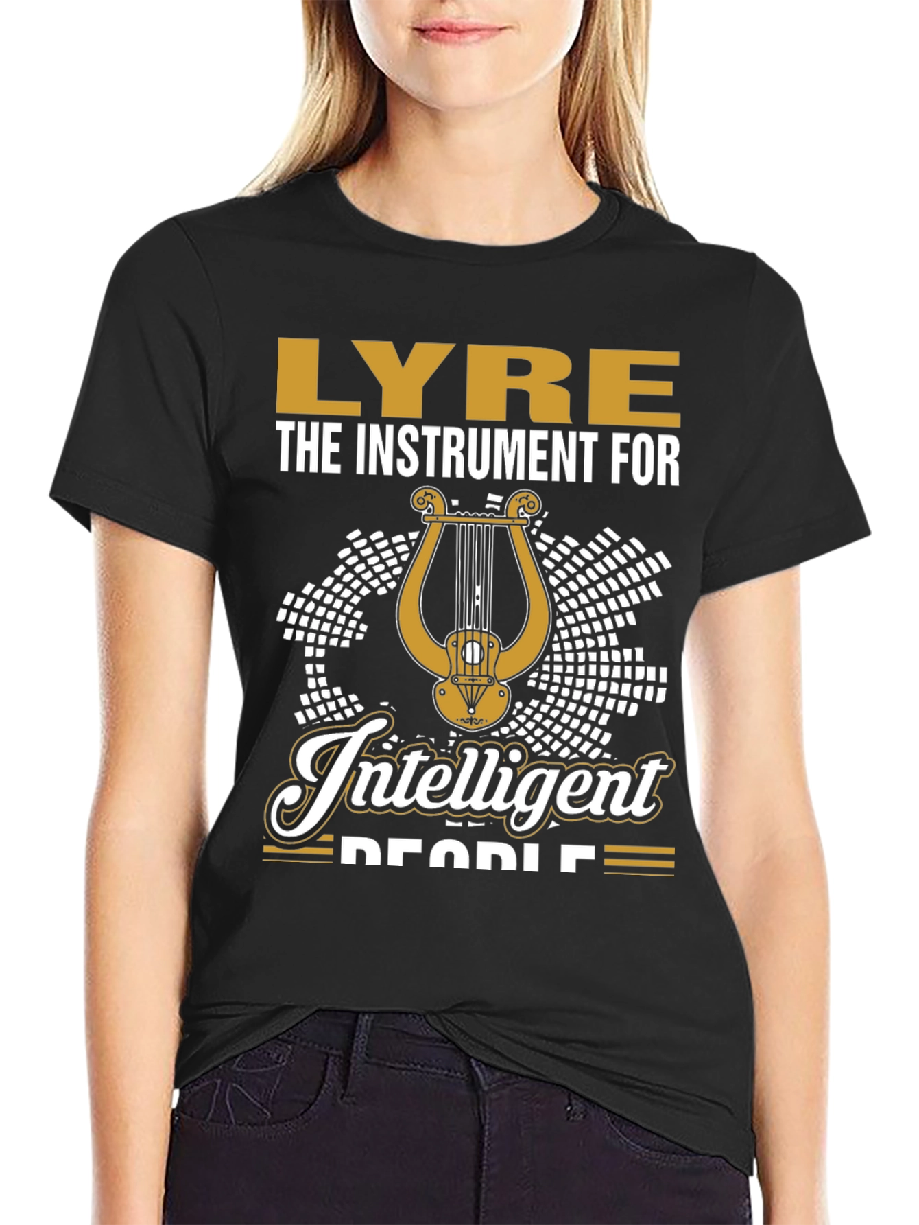 Lyre Instrument for Intelligent People T-Shirt