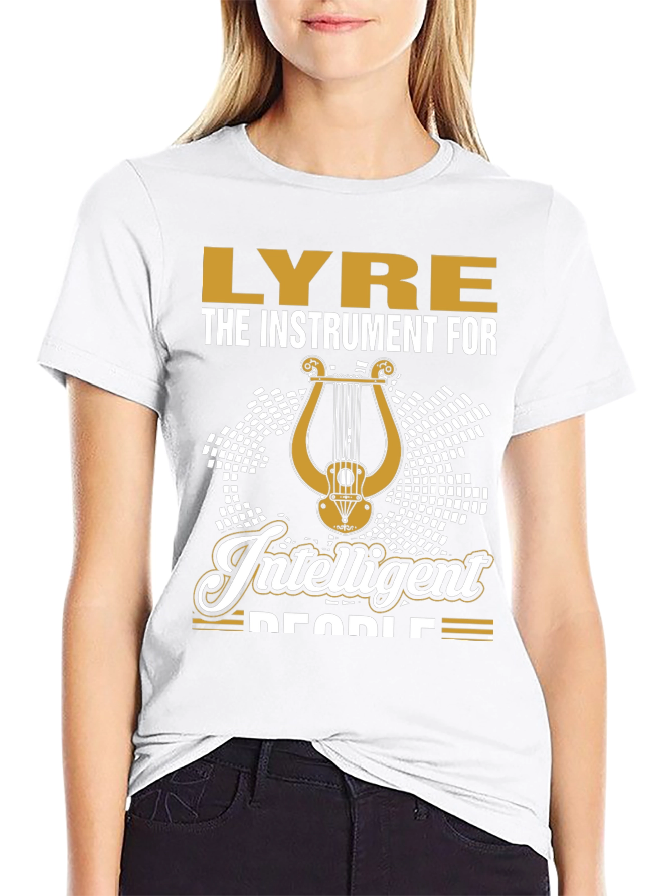 Lyre Instrument for Intelligent People T-Shirt