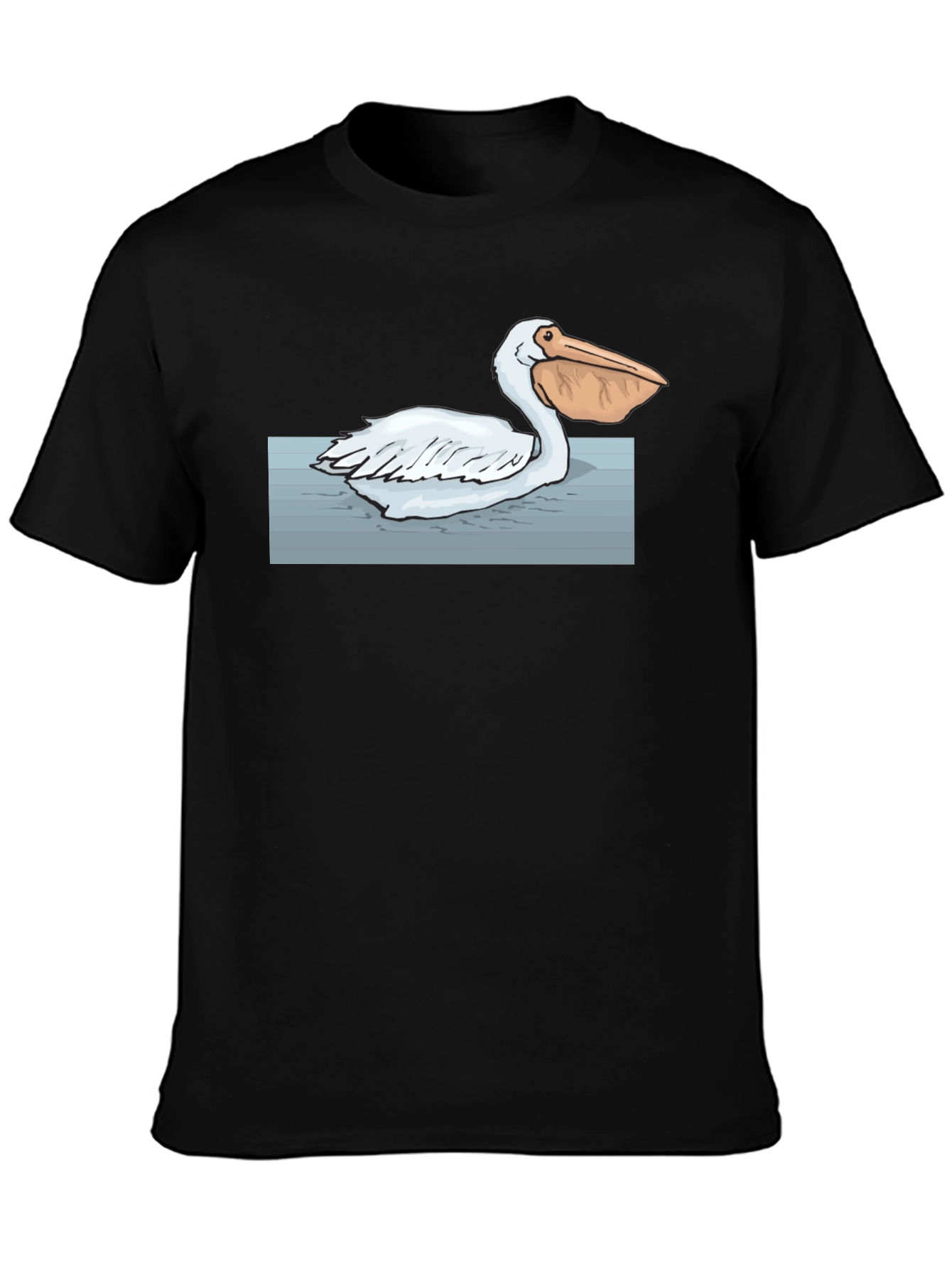 Pelican Graphic Tee - Black Cotton T-Shirt