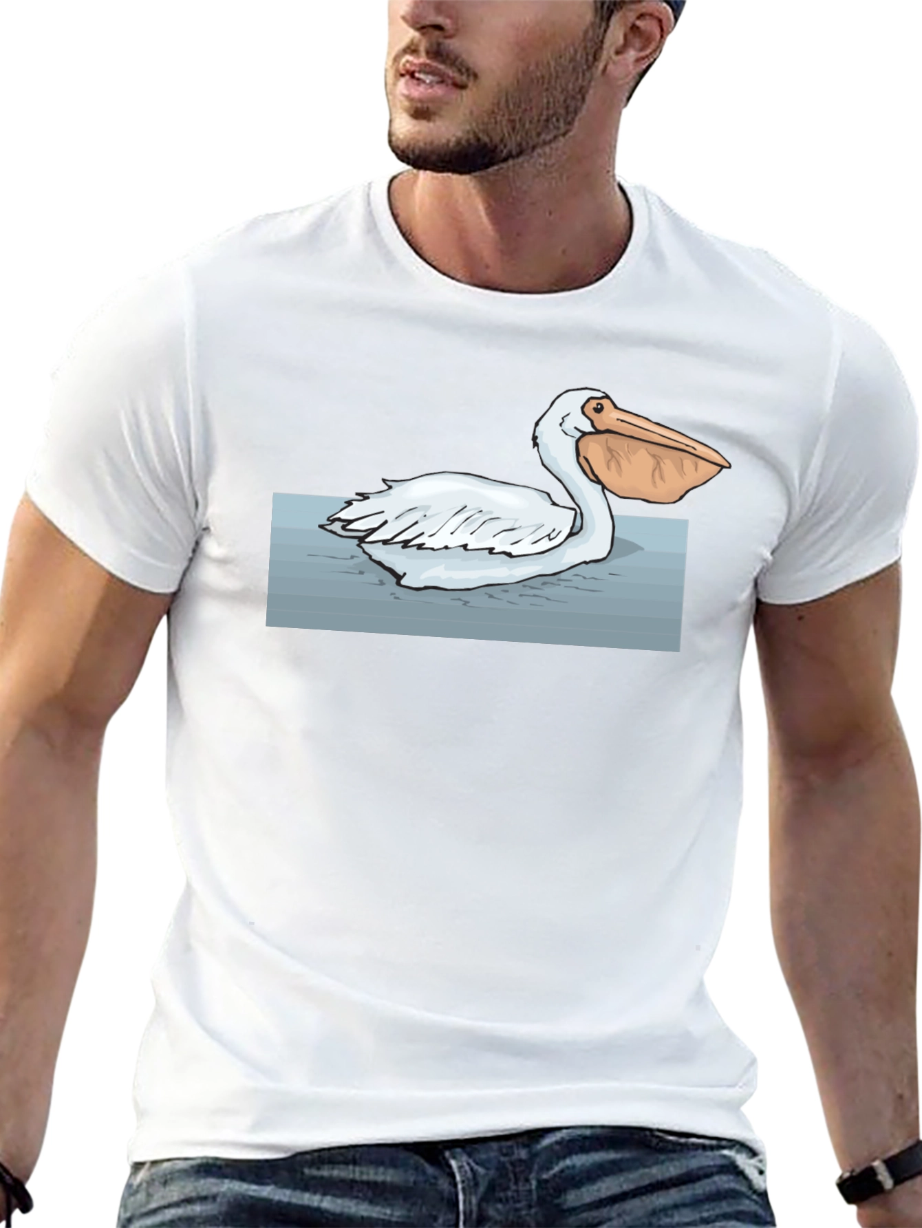 Pelican Graphic Tee - Black Cotton T-Shirt