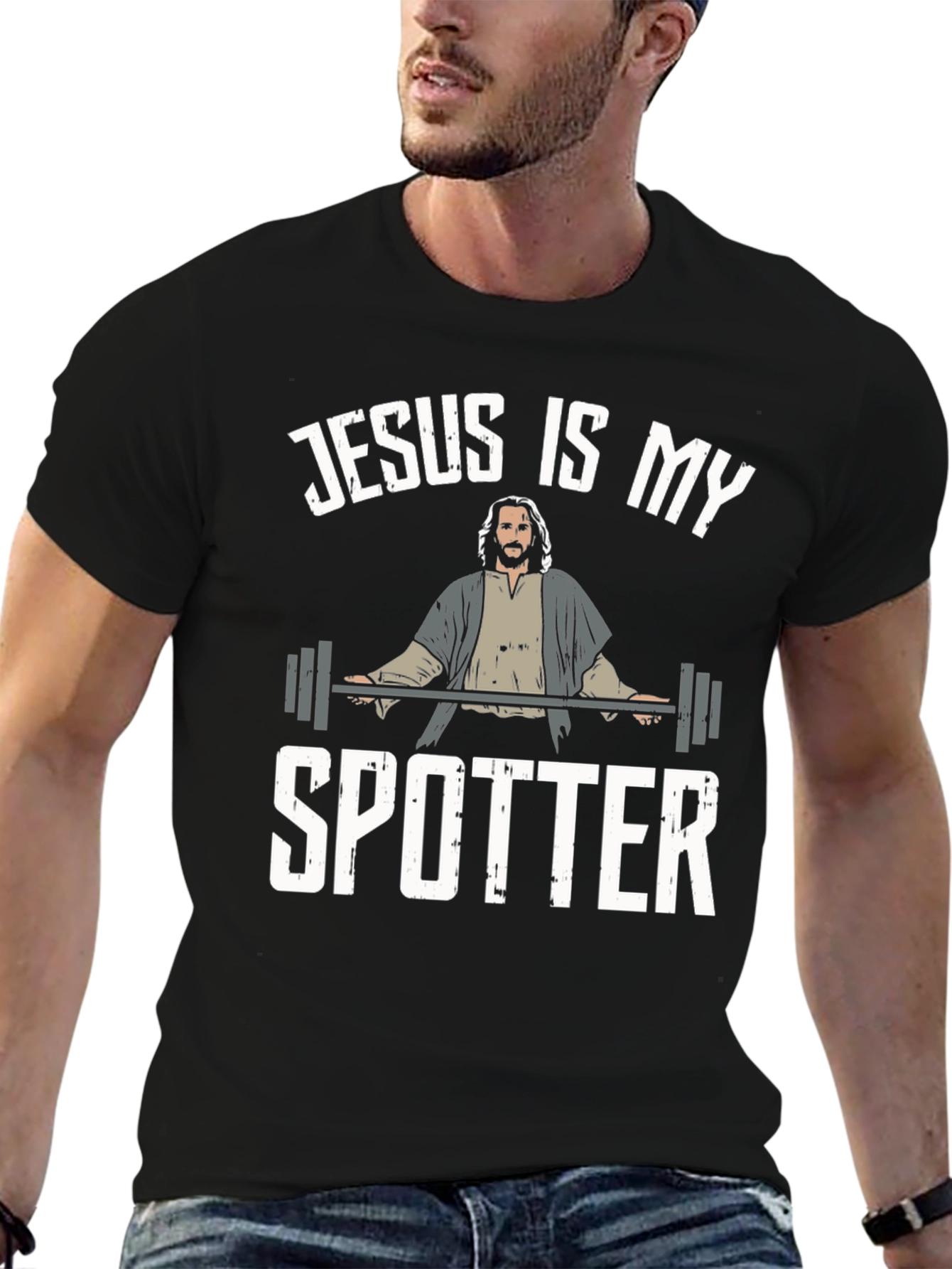Jesus is My Spotter Graphic T-Shirt