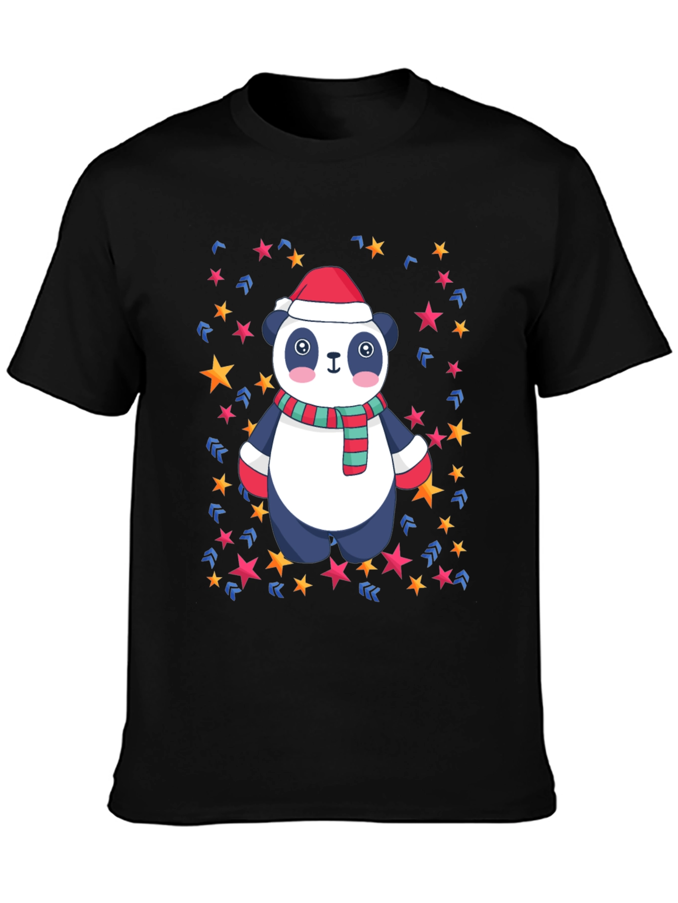 Festive Panda Christmas T-Shirt