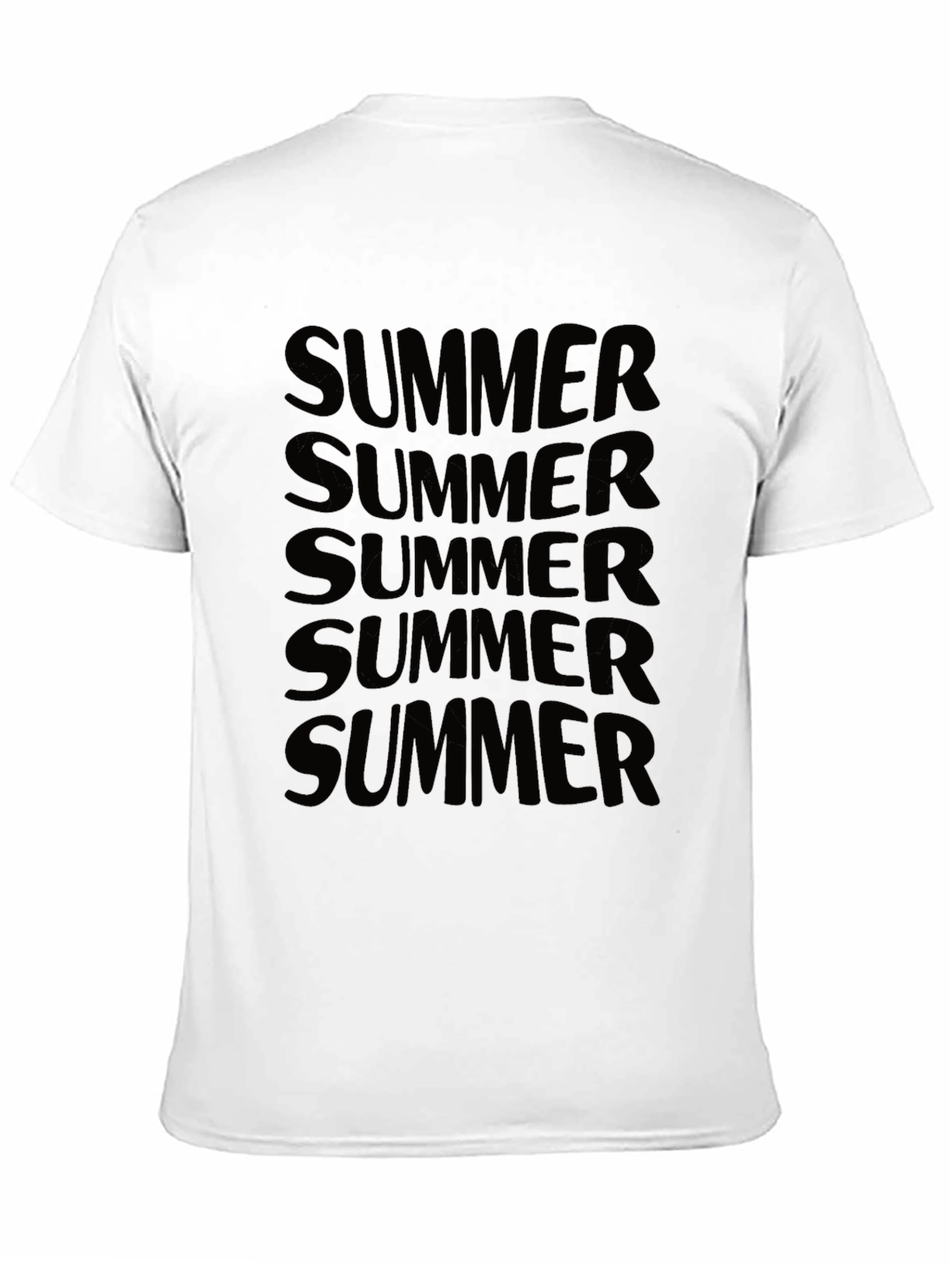 Summer Graphic Print Tee - Black