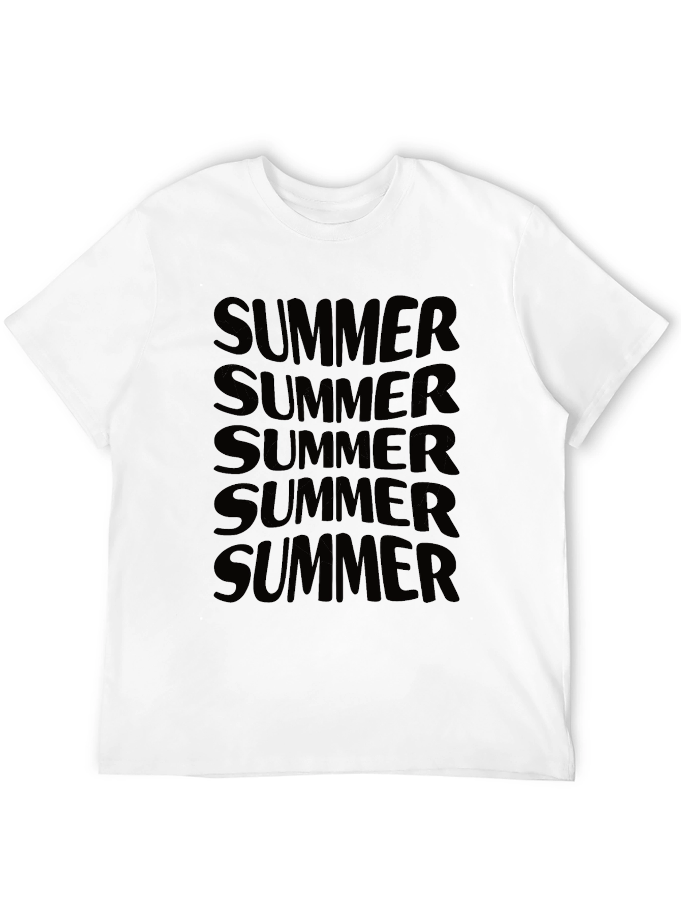Summer Graphic Print Tee - Black