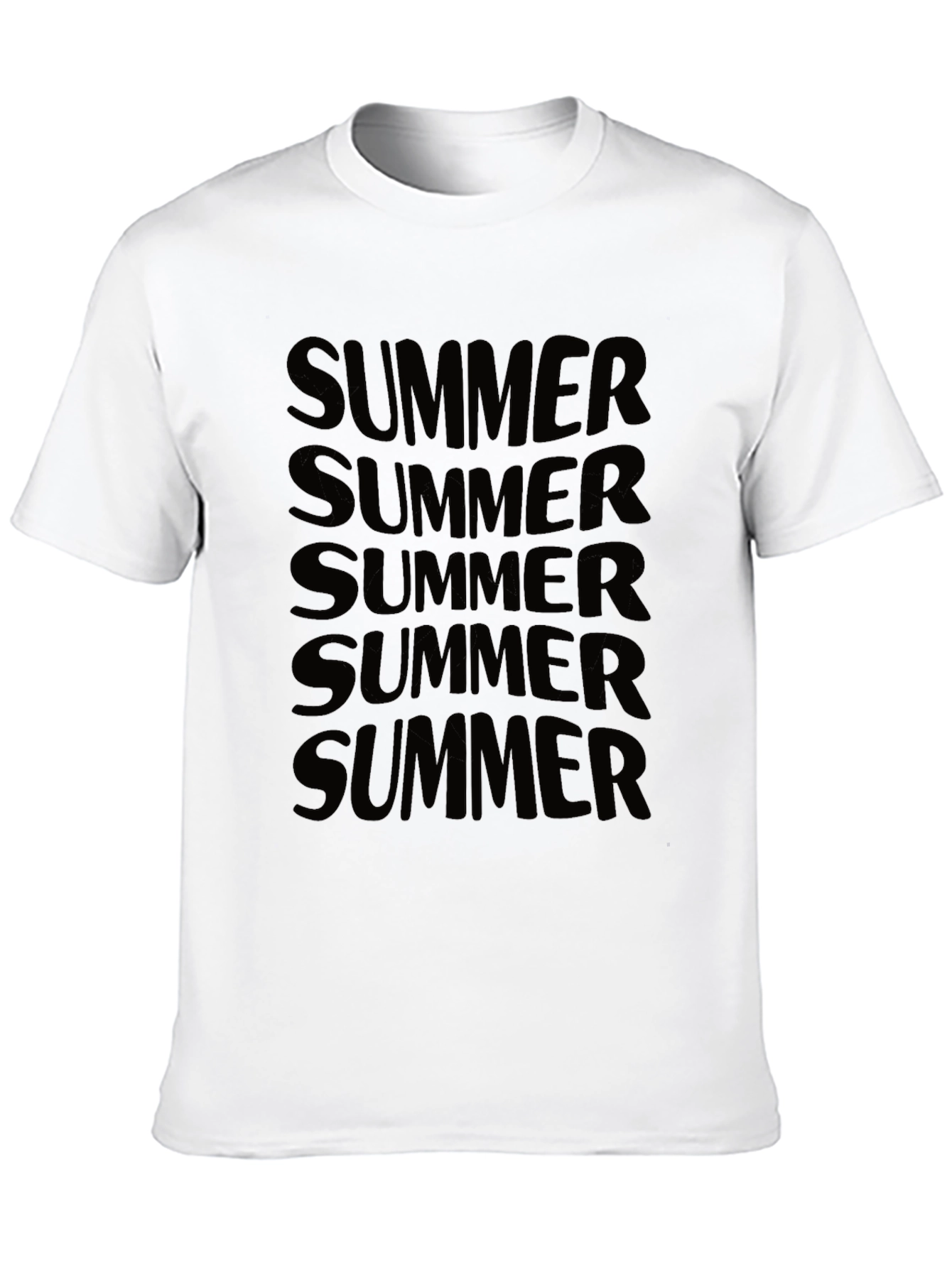 Summer Graphic Print Tee - Black