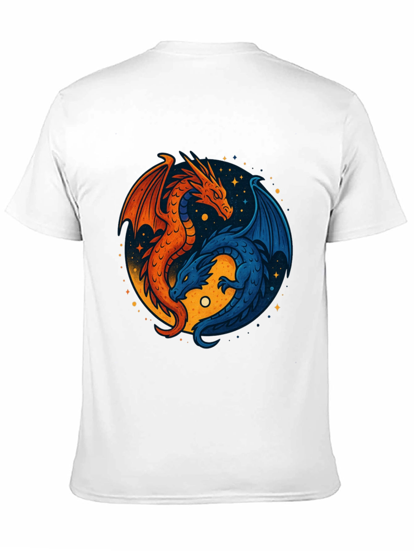 Yin Yang Dragons Graphic Tee