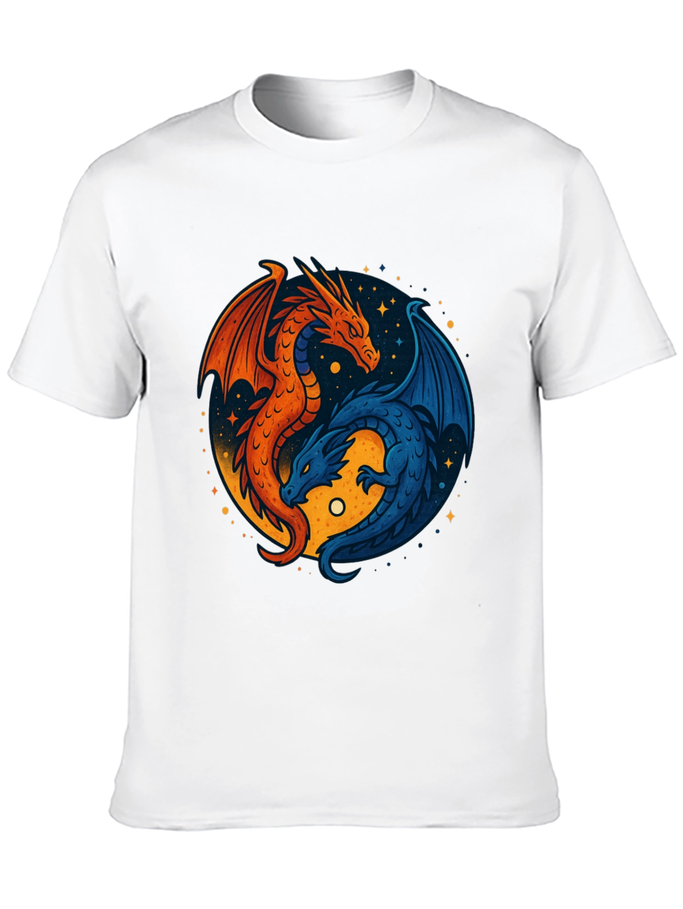 Yin Yang Dragons Graphic Tee