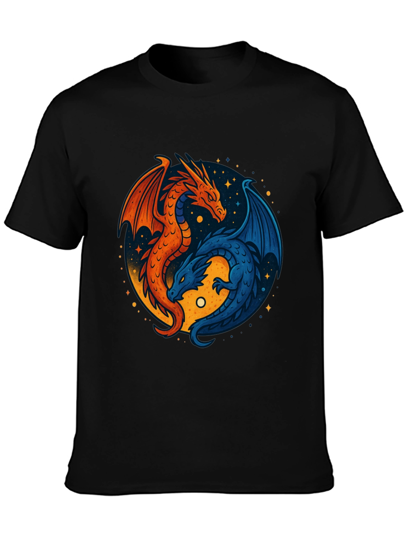 Yin Yang Dragons Graphic Tee