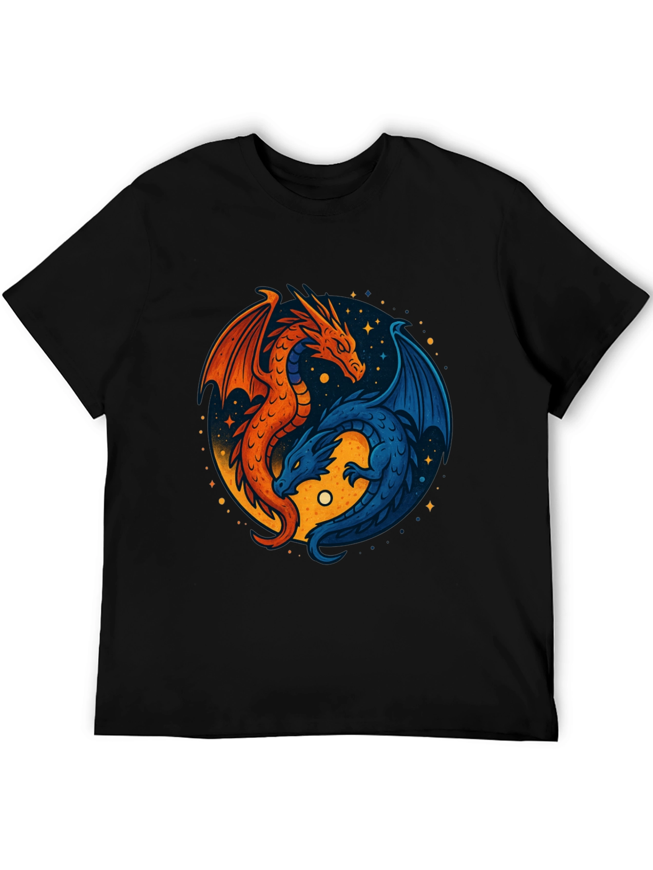 Yin Yang Dragons Graphic Tee