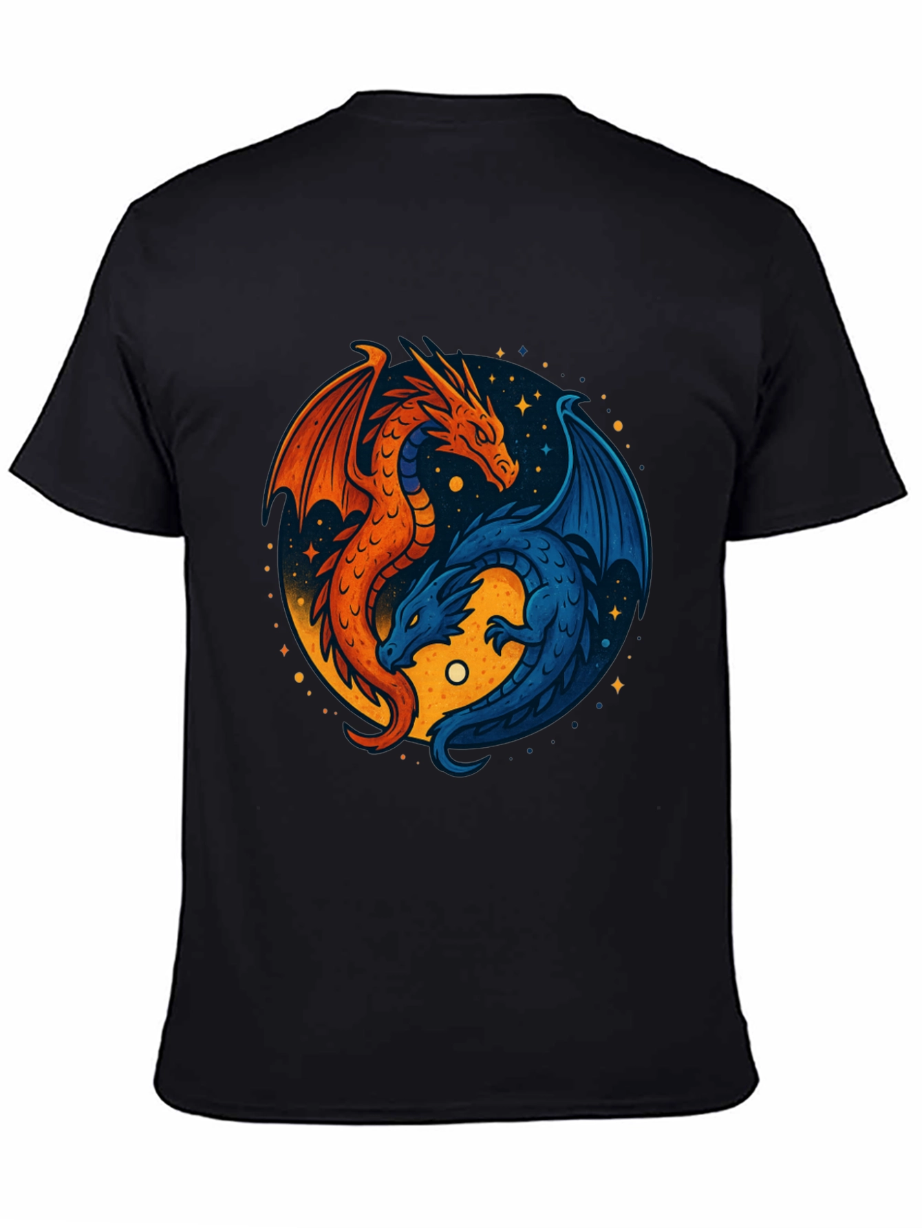 Yin Yang Dragons Graphic Tee