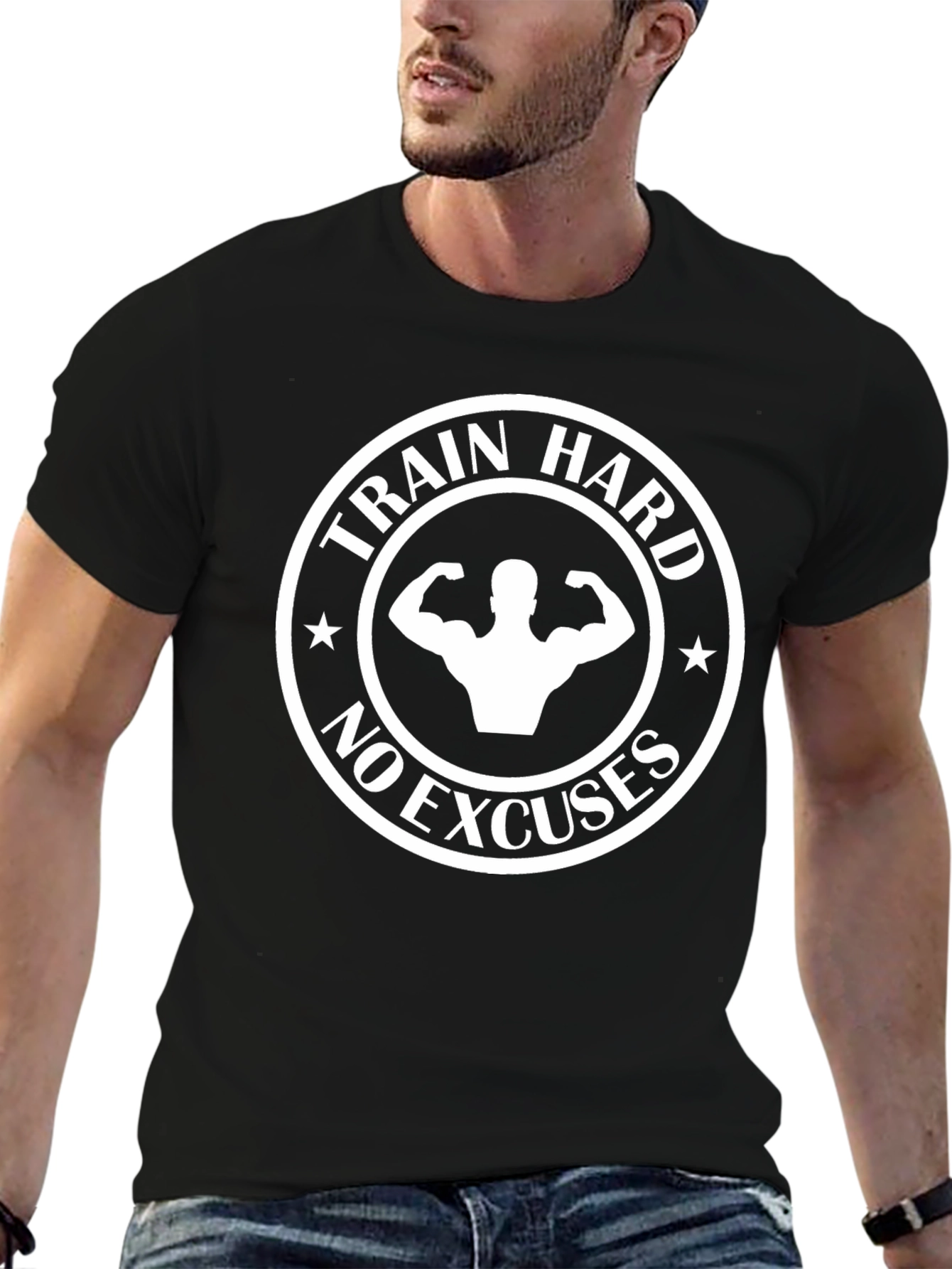 Train Hard No Excuses Graphic Tee