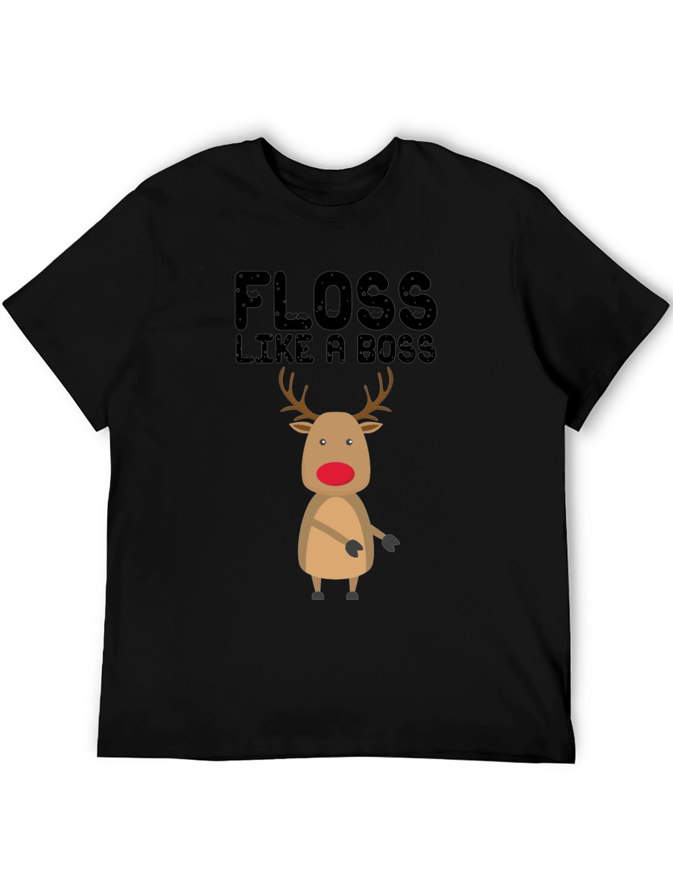 Floss Like A Boss Reindeer Christmas T-Shirt