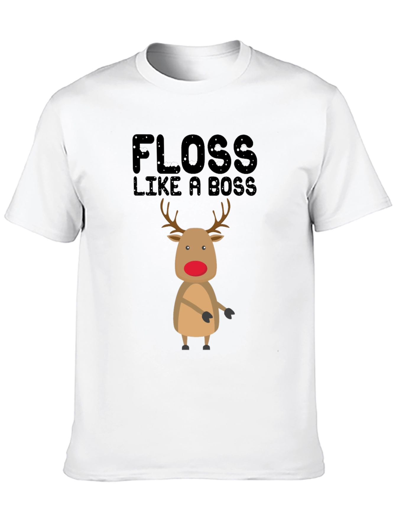 Floss Like A Boss Reindeer Christmas T-Shirt