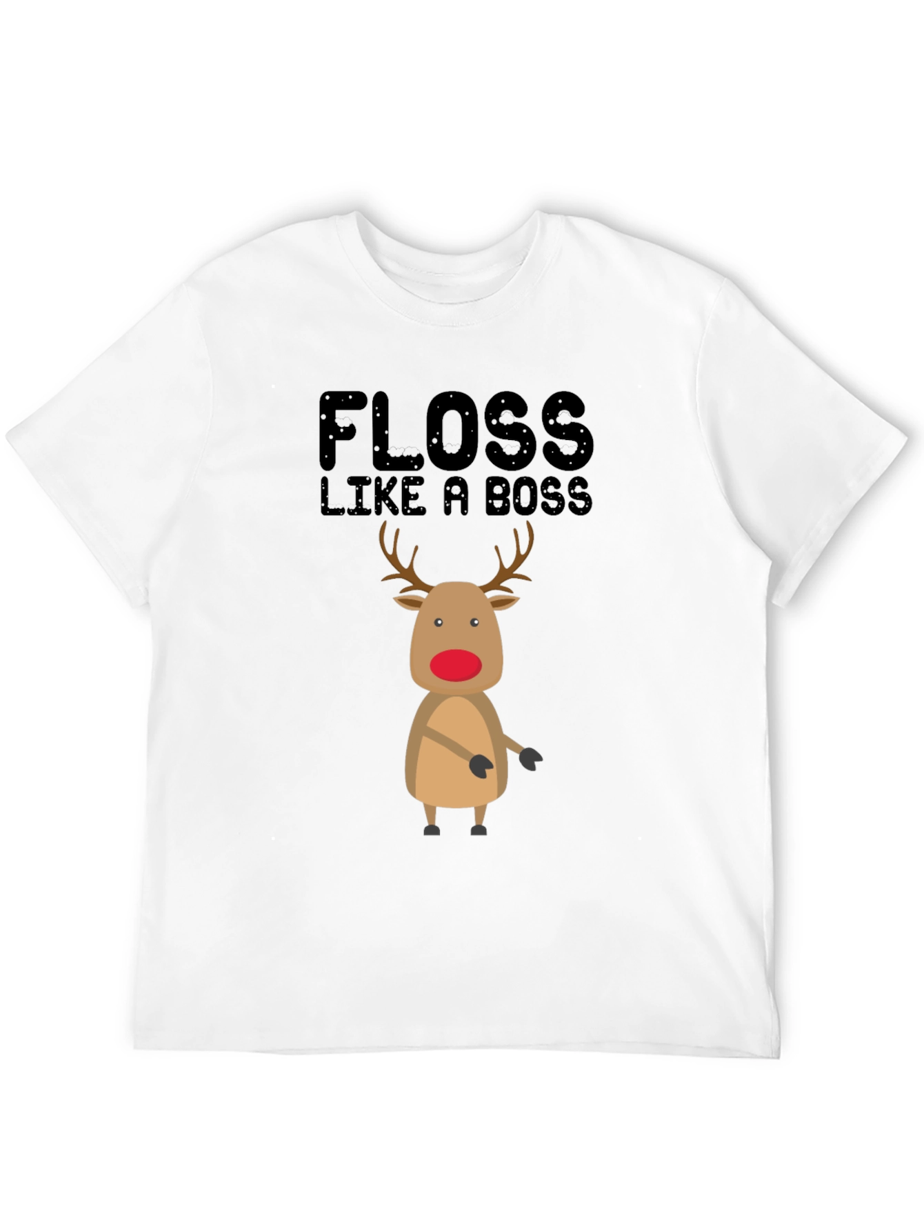 Floss Like A Boss Reindeer Christmas T-Shirt
