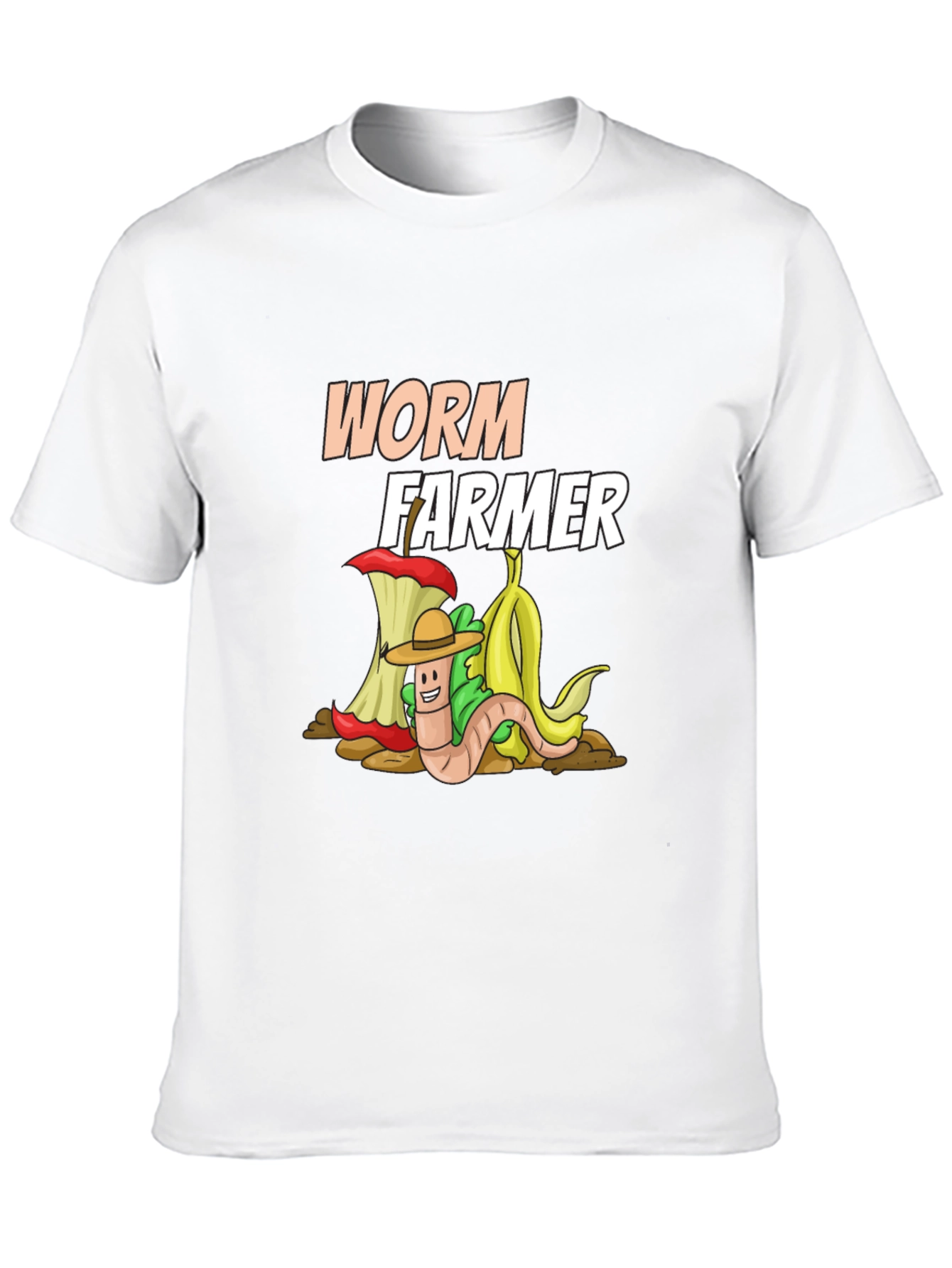Worm Farmer T-Shirt: Compost Cartoon Graphic Tee