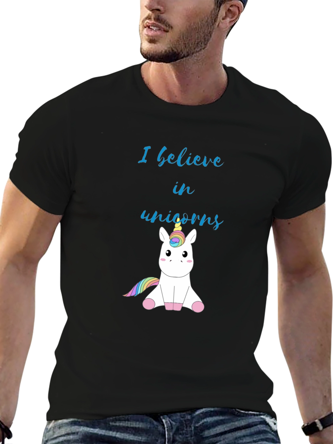 Unicorn Believer Black T-Shirt