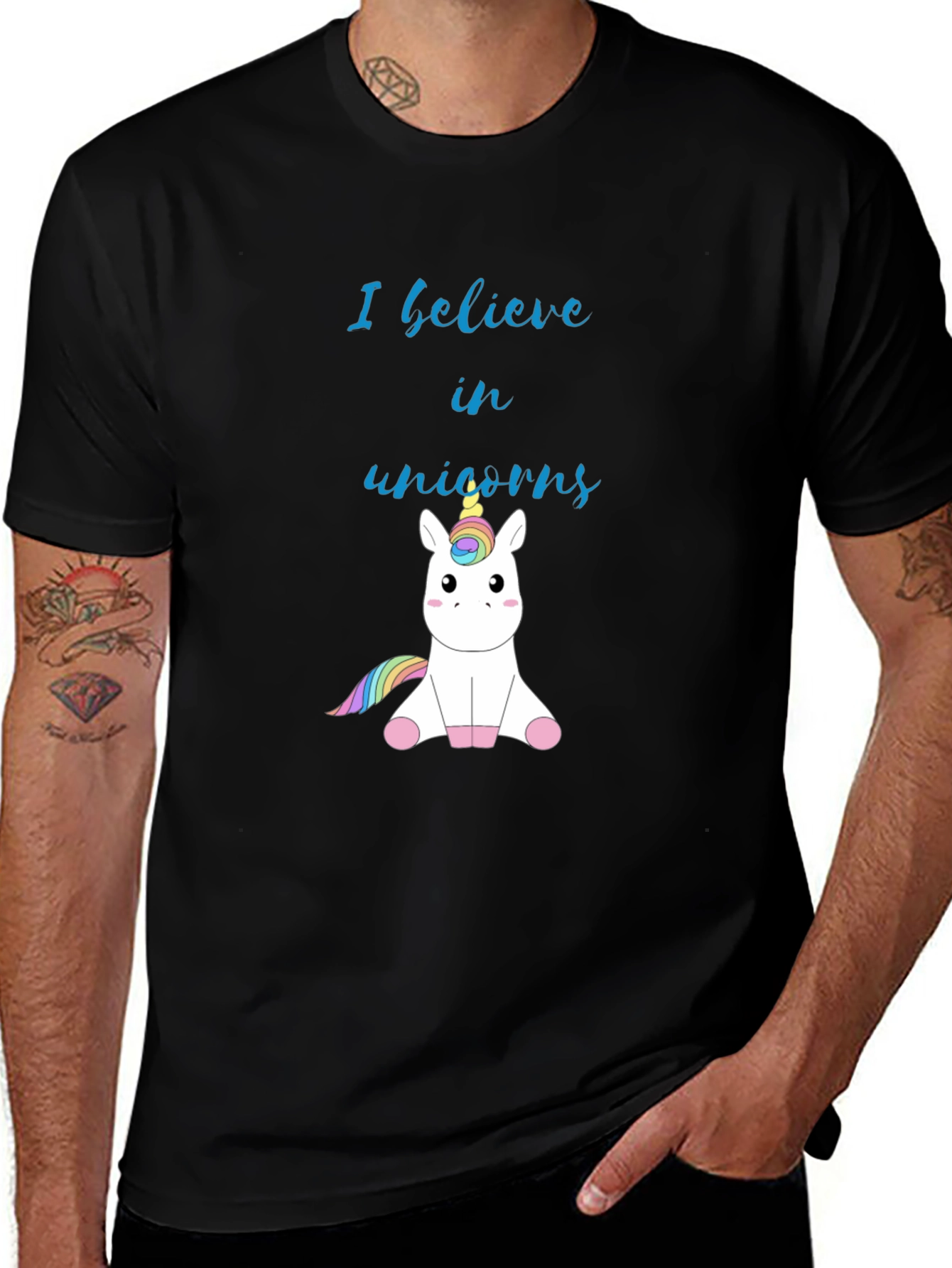 Unicorn Believer Black T-Shirt