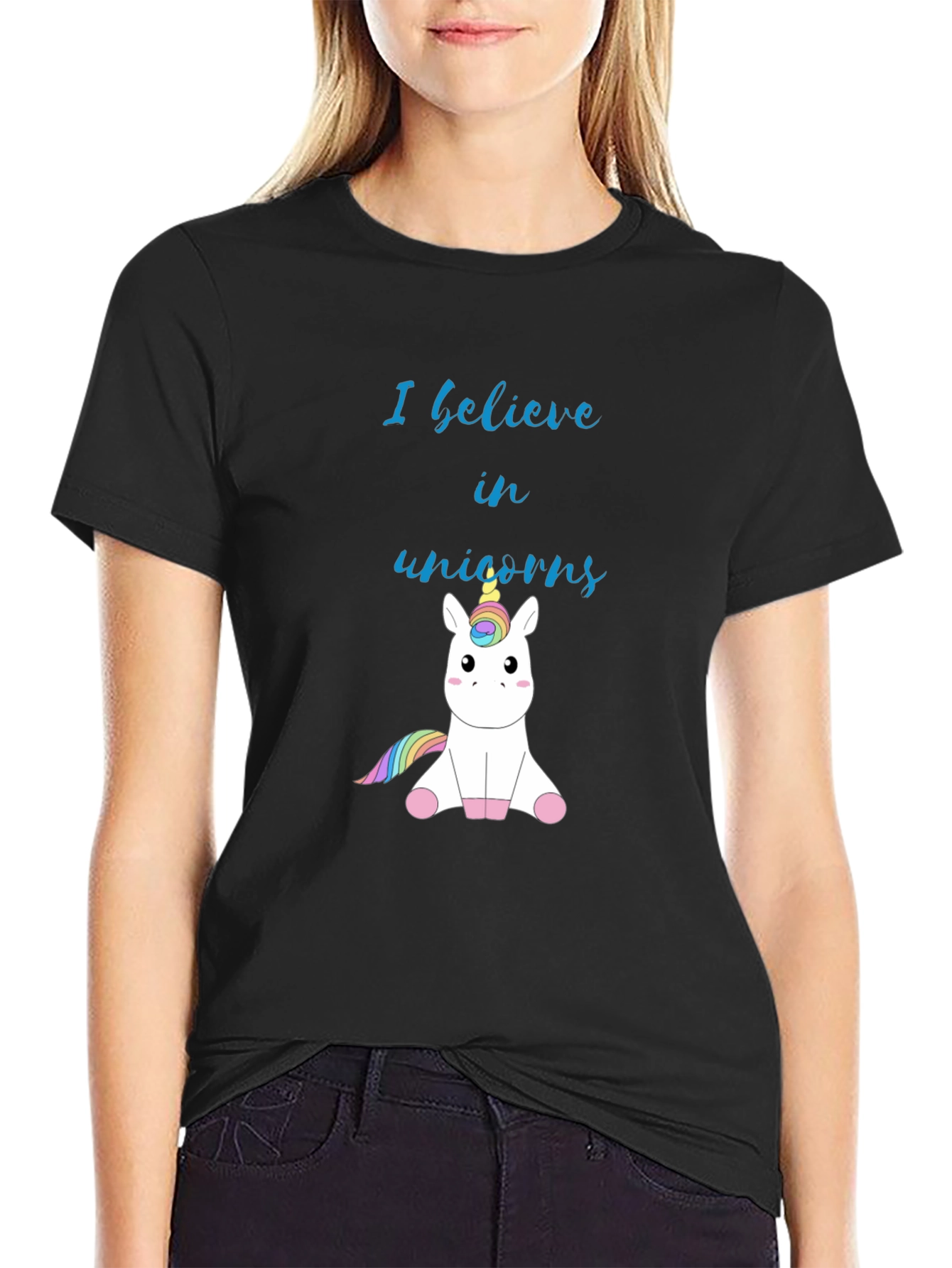 Unicorn Believer Black T-Shirt