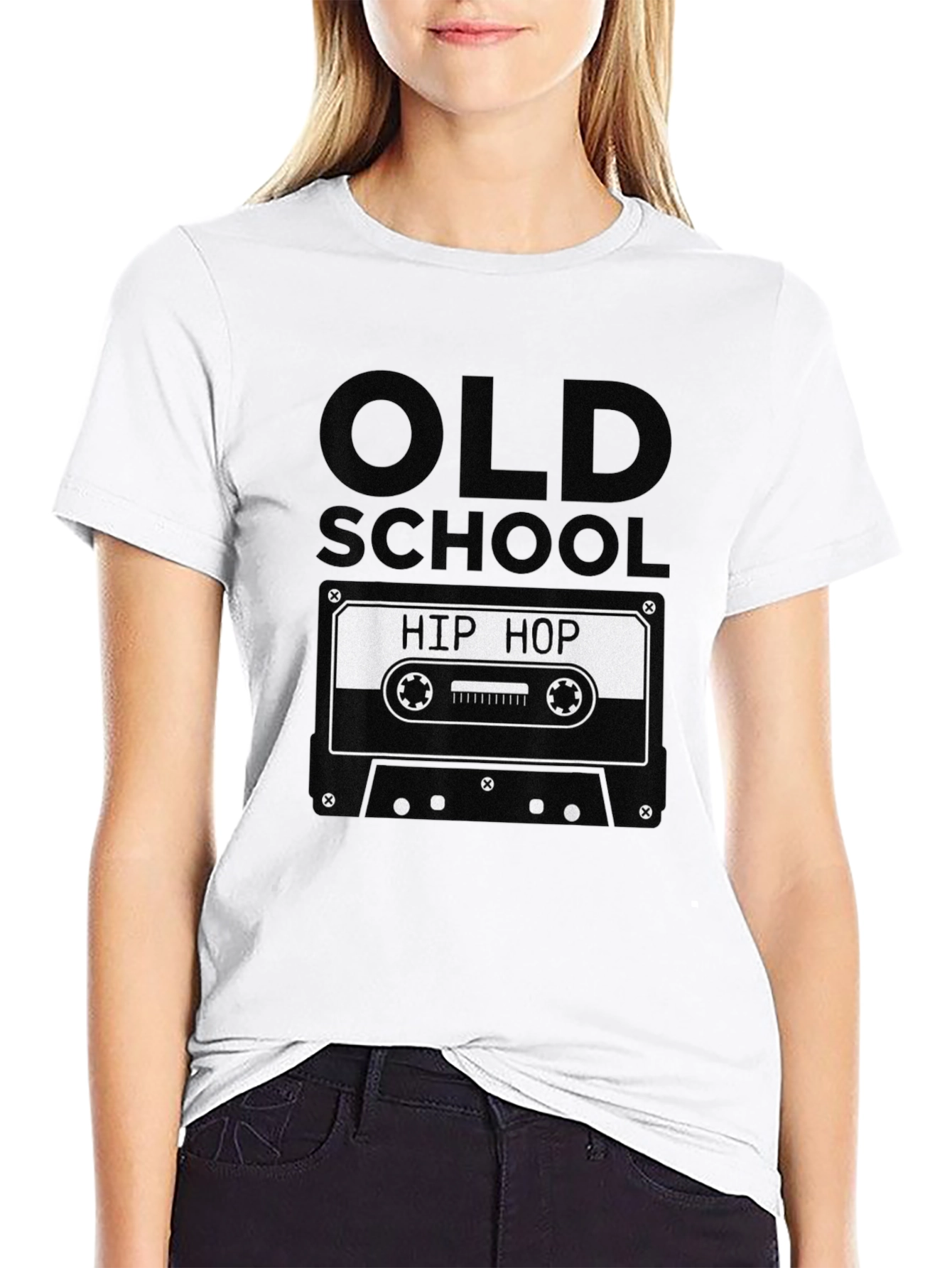 Old School Hip Hop Cassette Tape Graphic T-Shirt