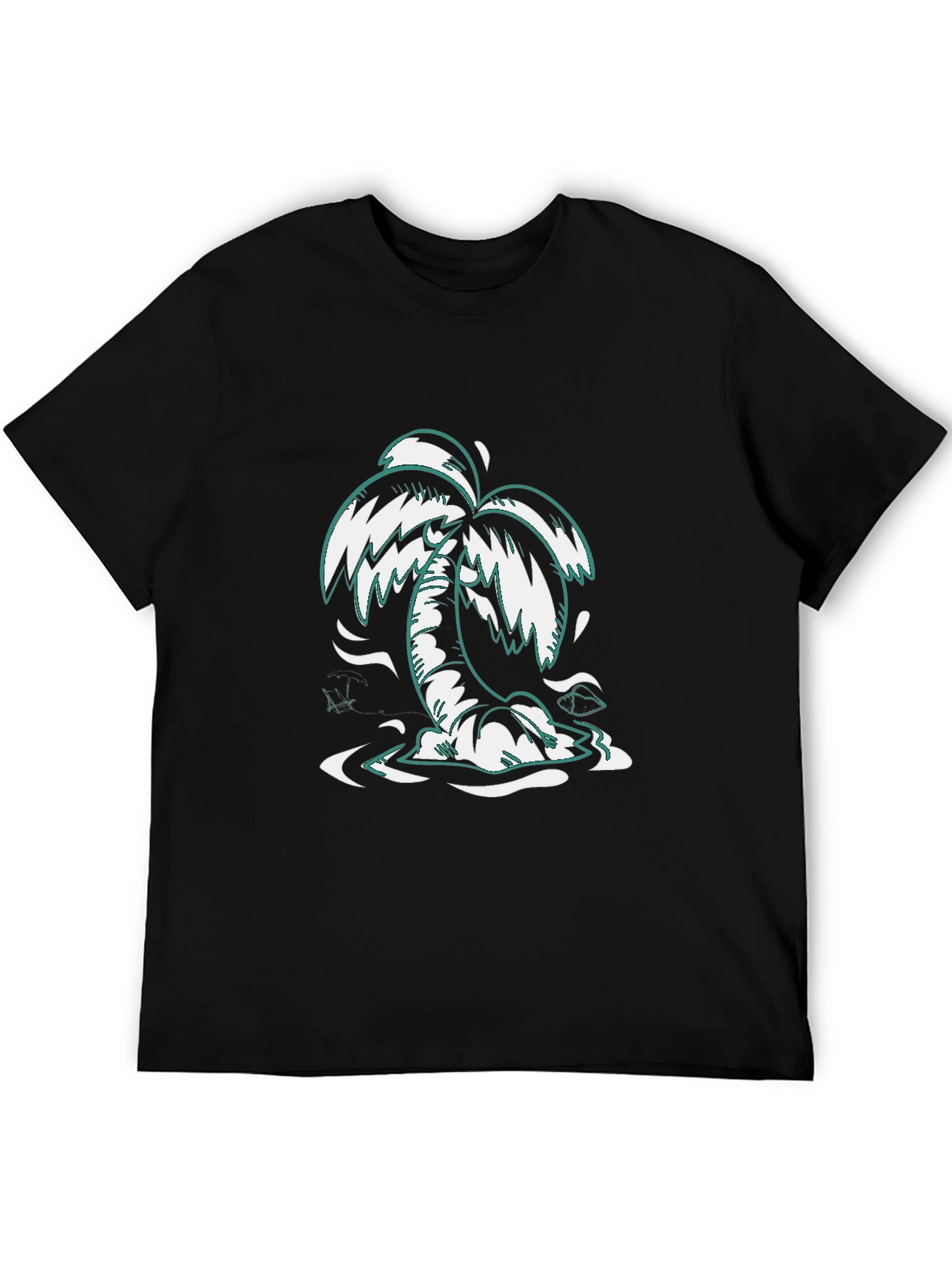 Black Palm Tree Graphic Tee