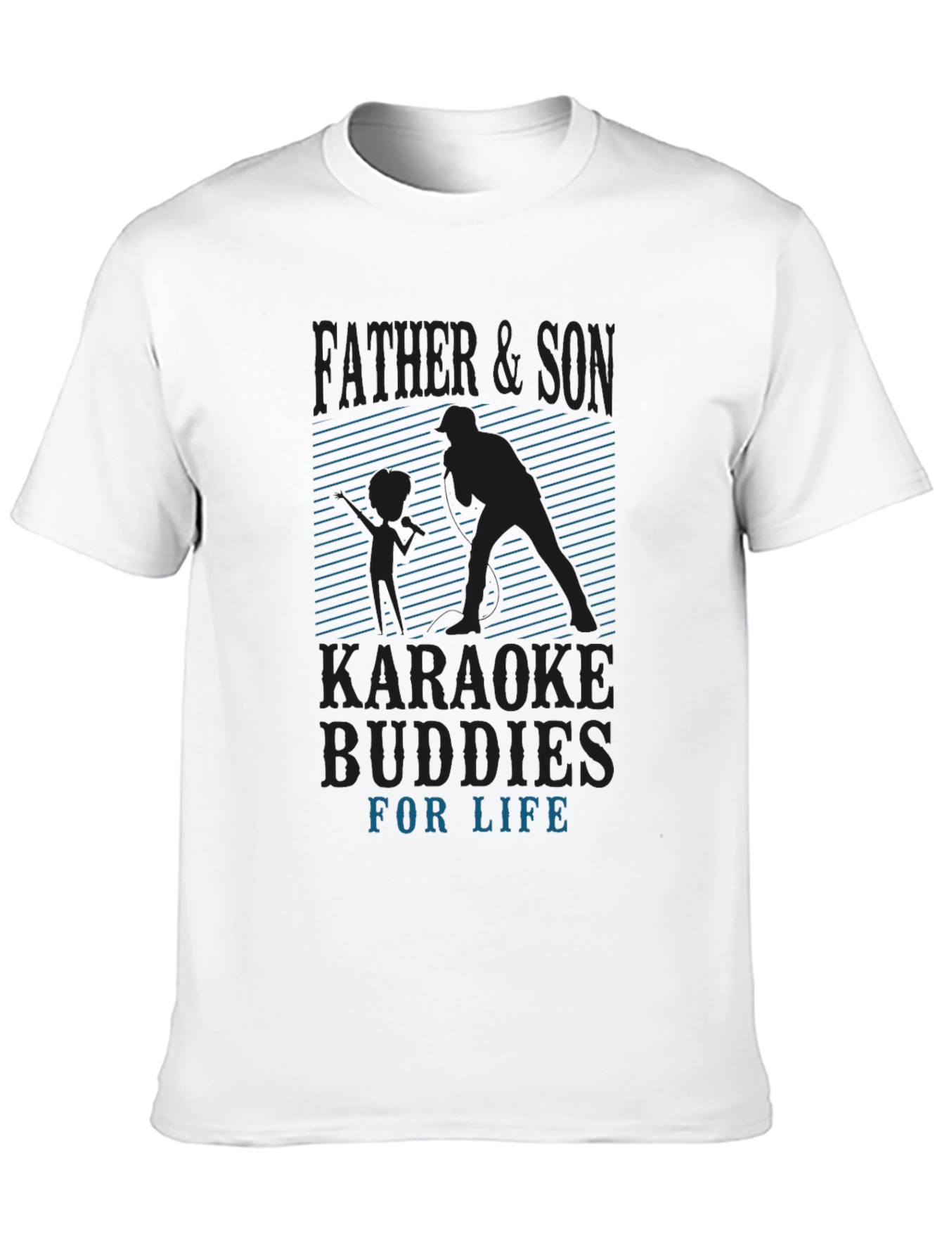 Father & Son Karaoke Buddies Graphic Tee