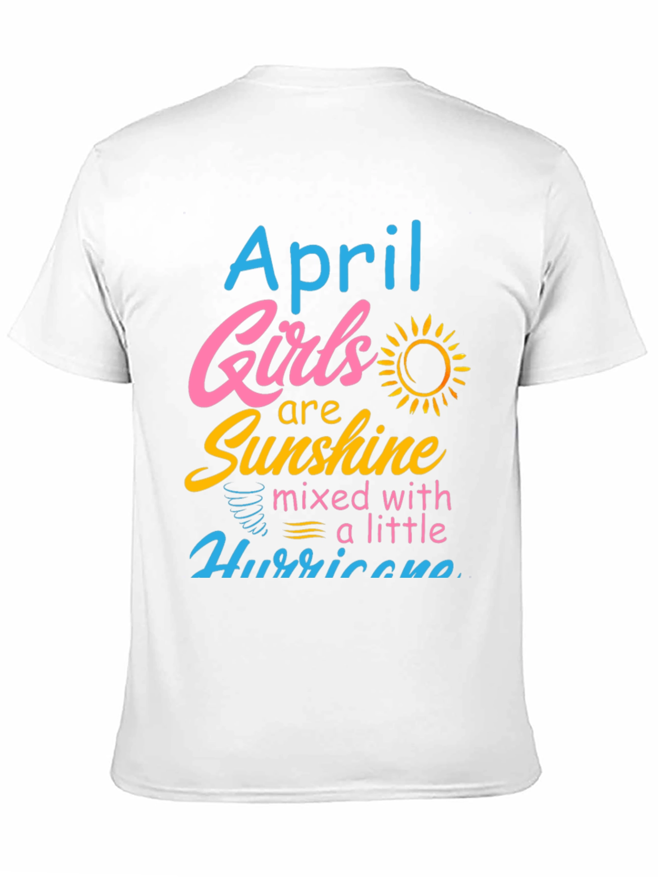 April Girls Sunshine Hurricane Black Tee
