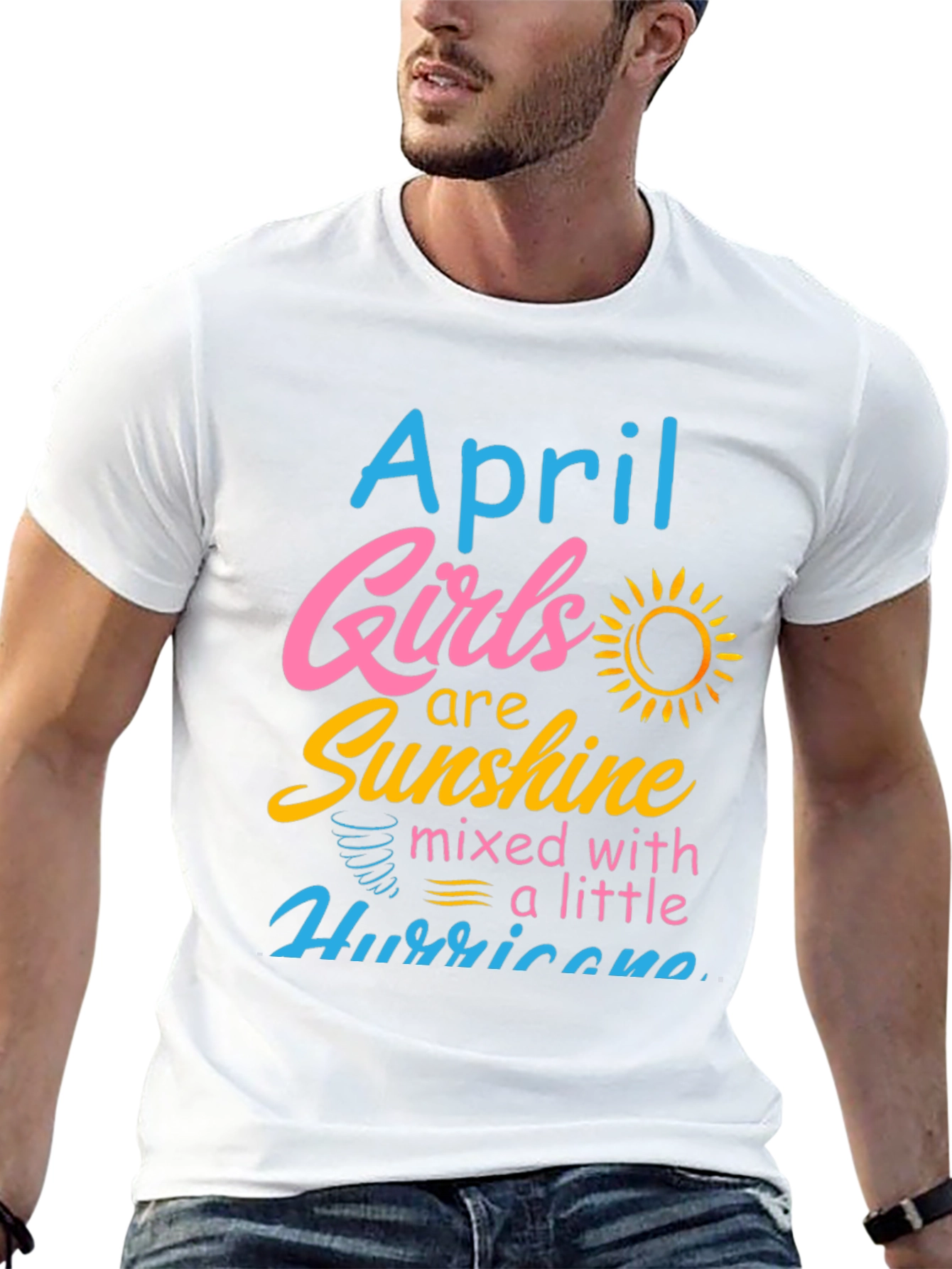 April Girls Sunshine Hurricane Black Tee