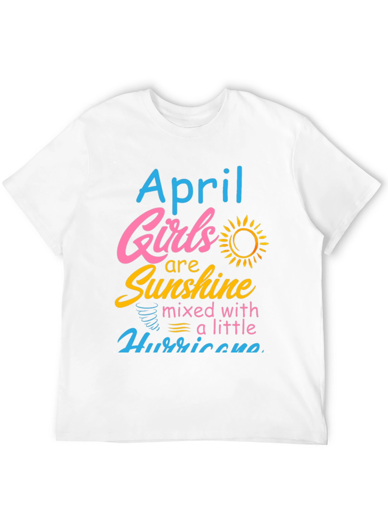 April Girls Sunshine Hurricane Black Tee