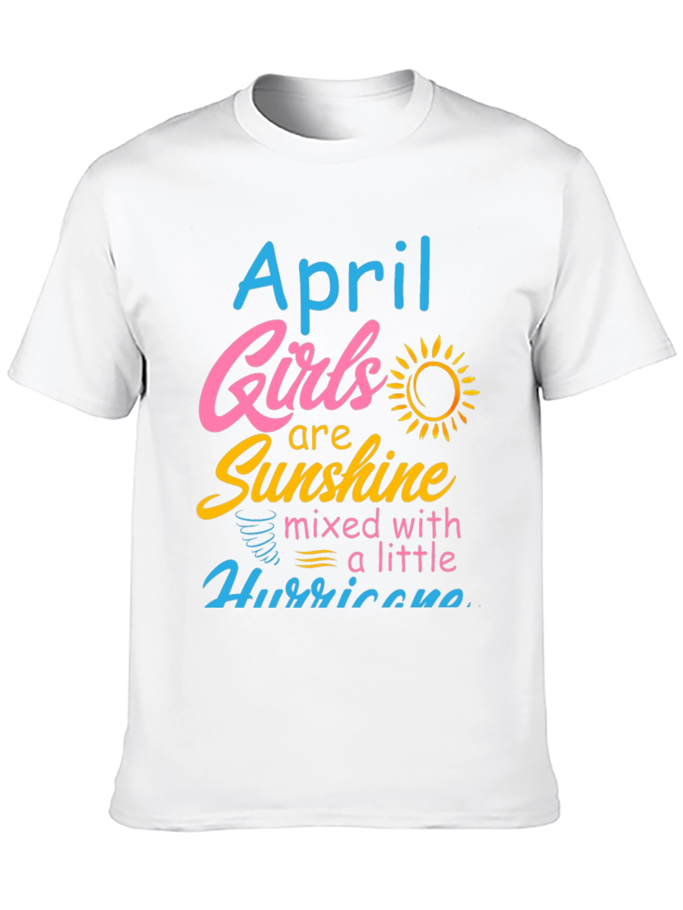 April Girls Sunshine Hurricane Black Tee
