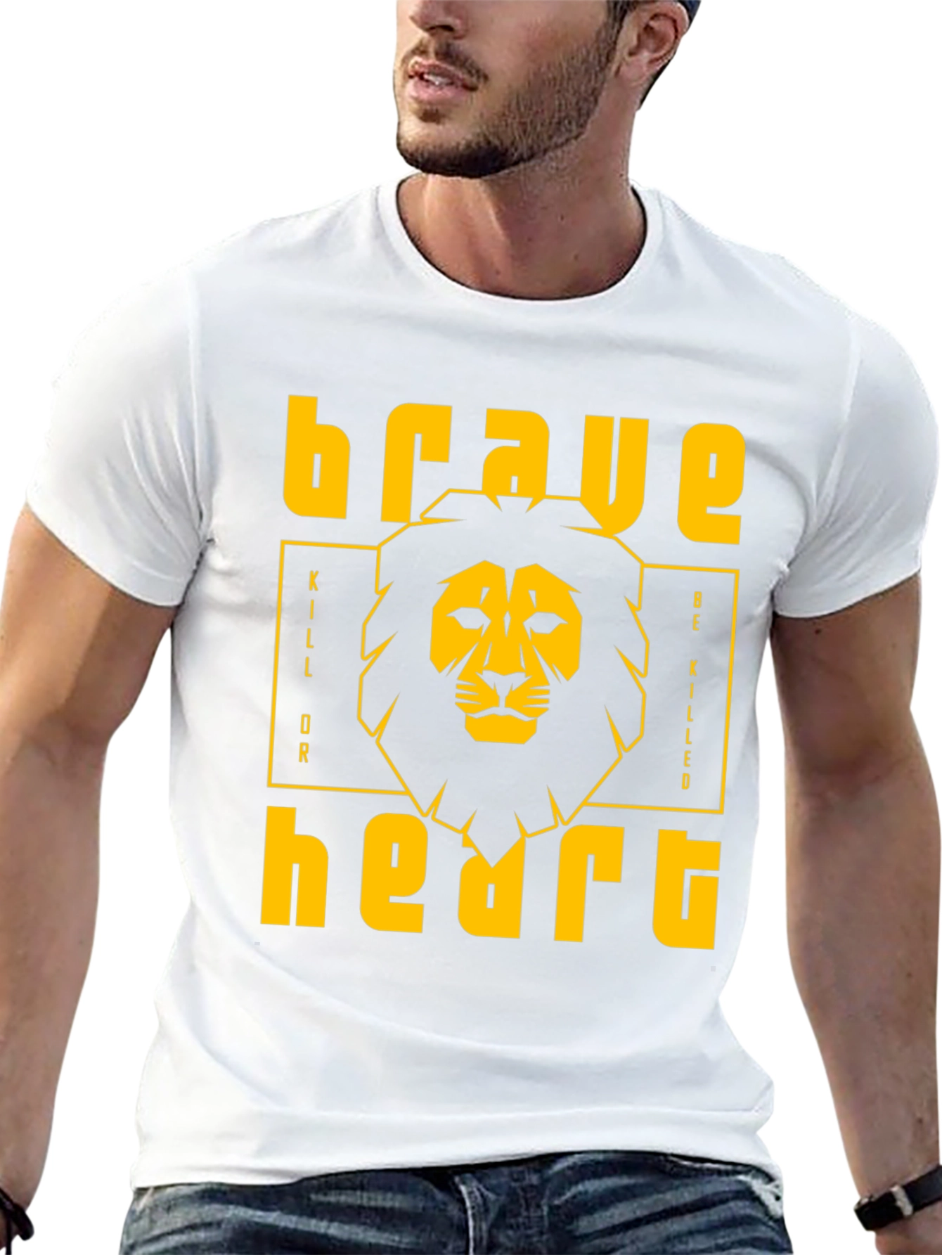 Brave Heart Graphic Print Tee