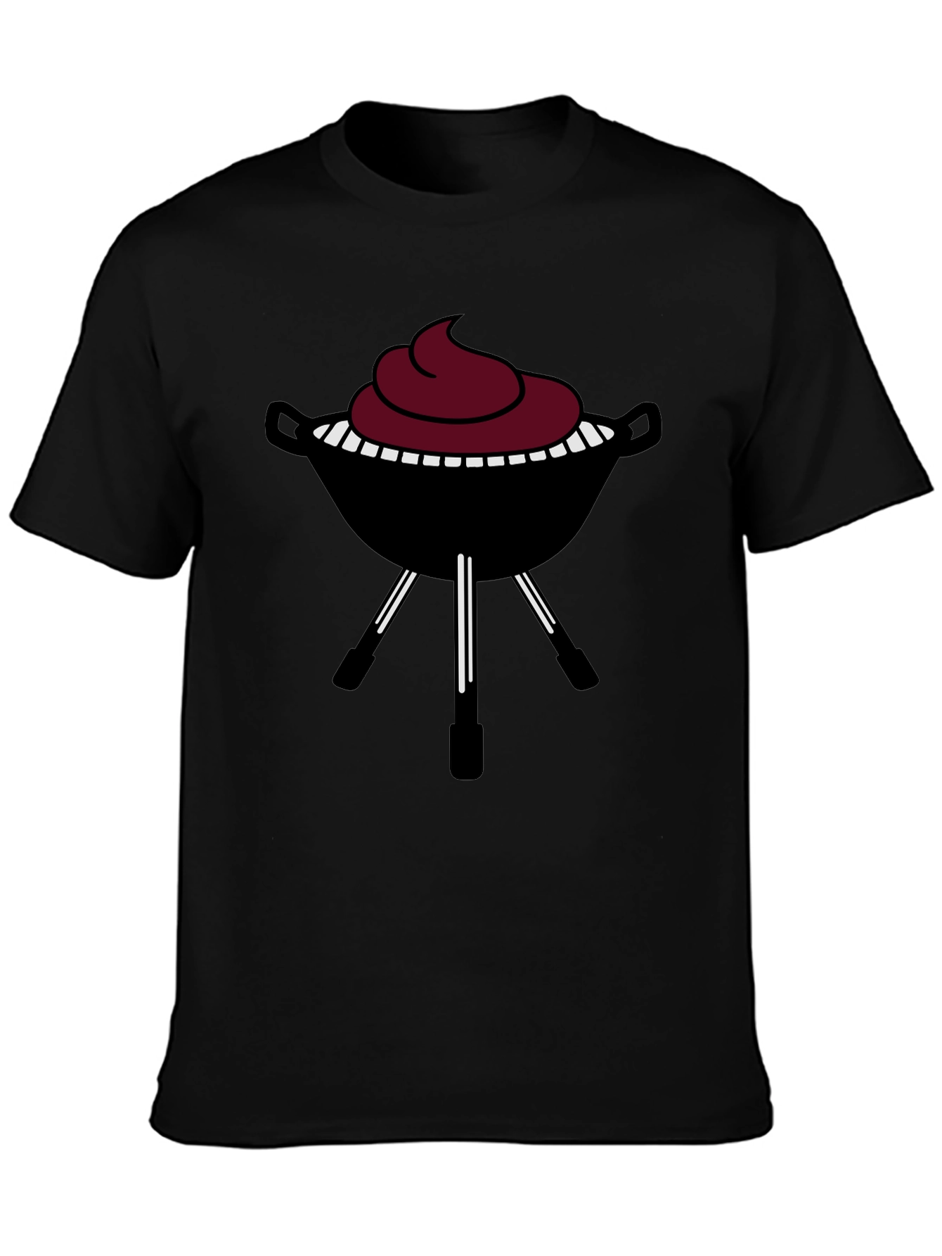 BBQ Grill Graphic Tee - Black T-Shirt