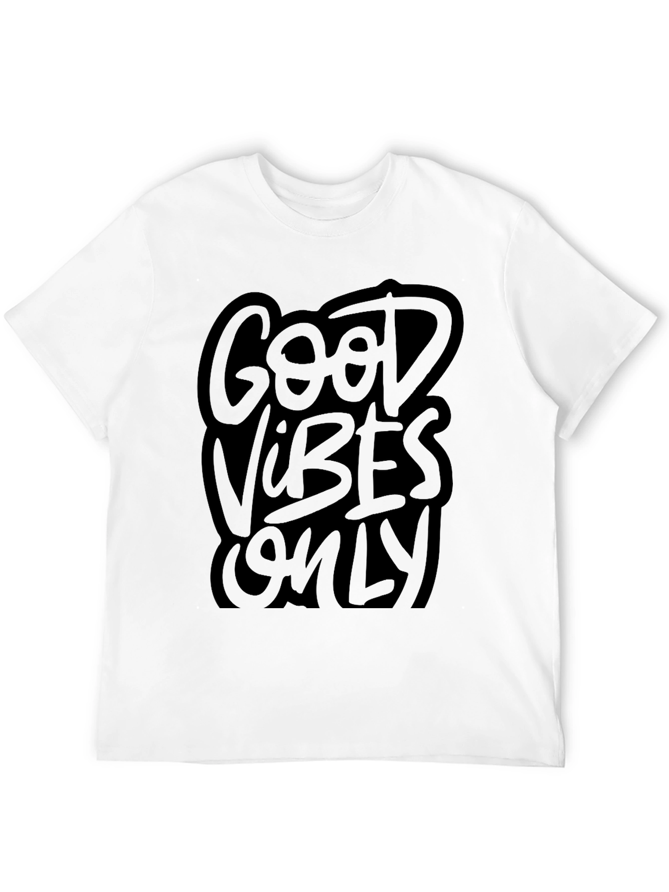 Good Vibes Only Black Graphic Tee