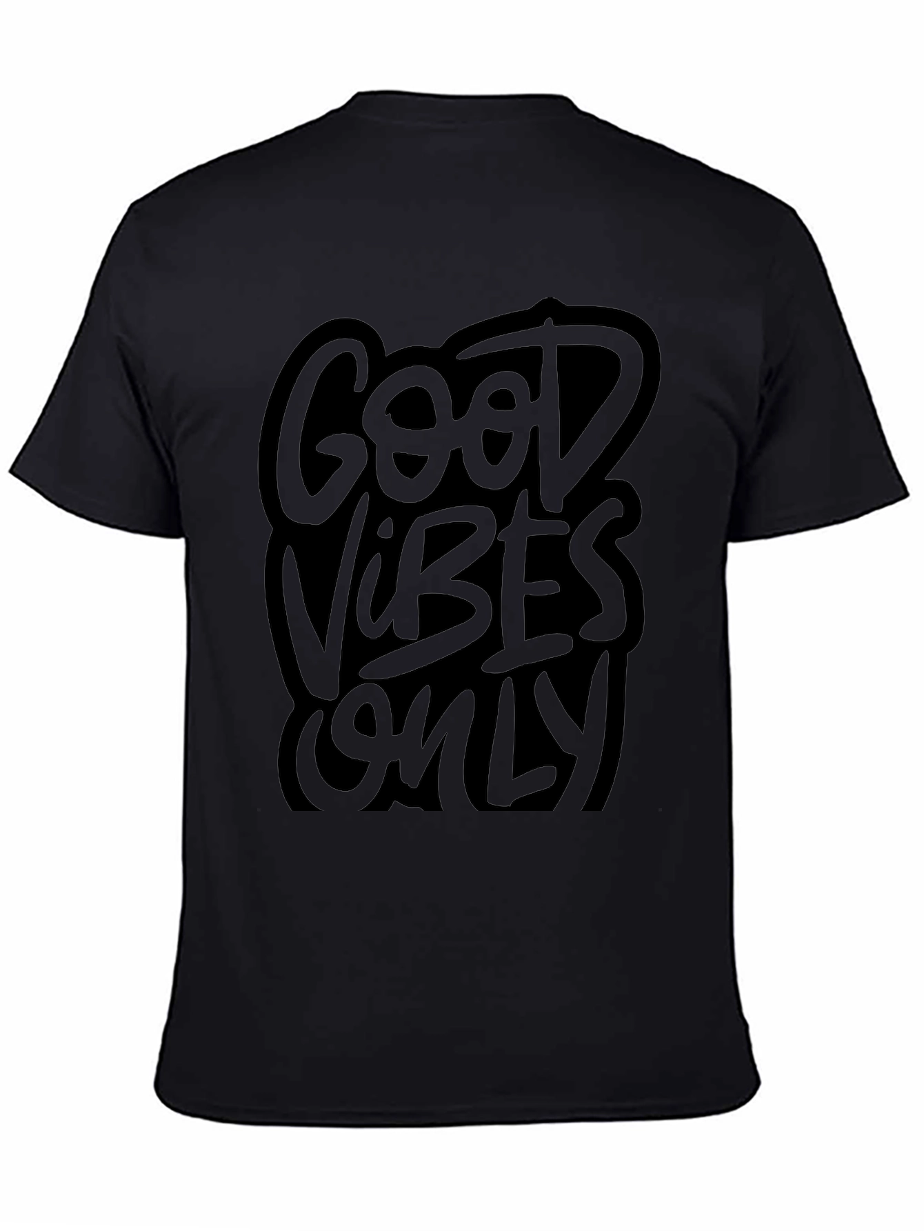 Good Vibes Only Black Graphic Tee
