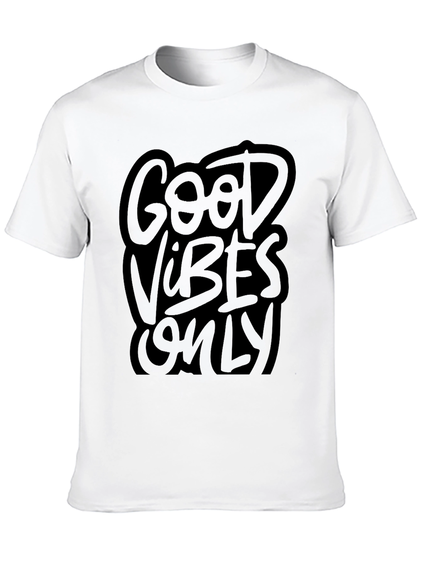 Good Vibes Only Black Graphic Tee