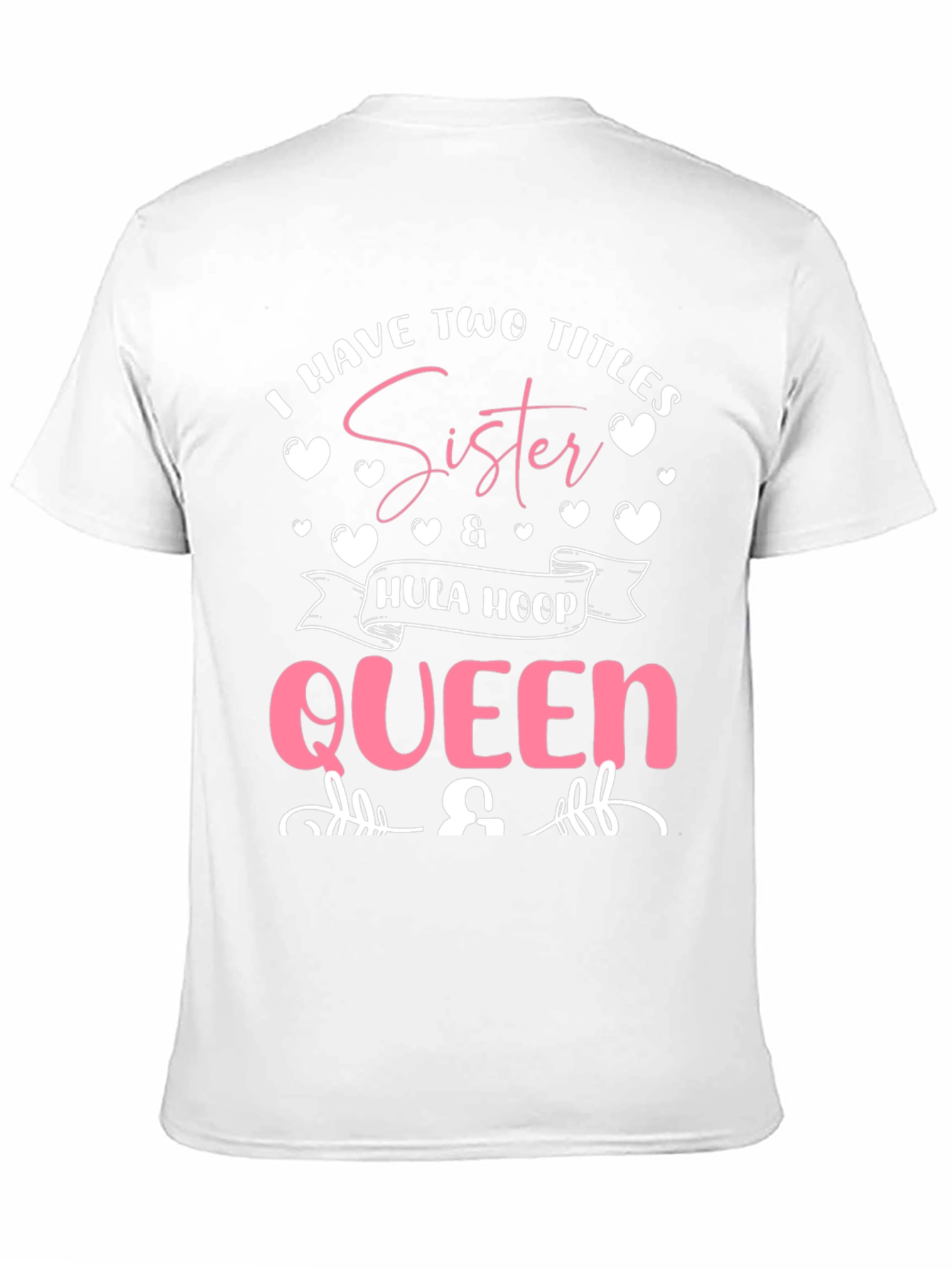 Sister Hula Hoop Queen Black T-Shirt