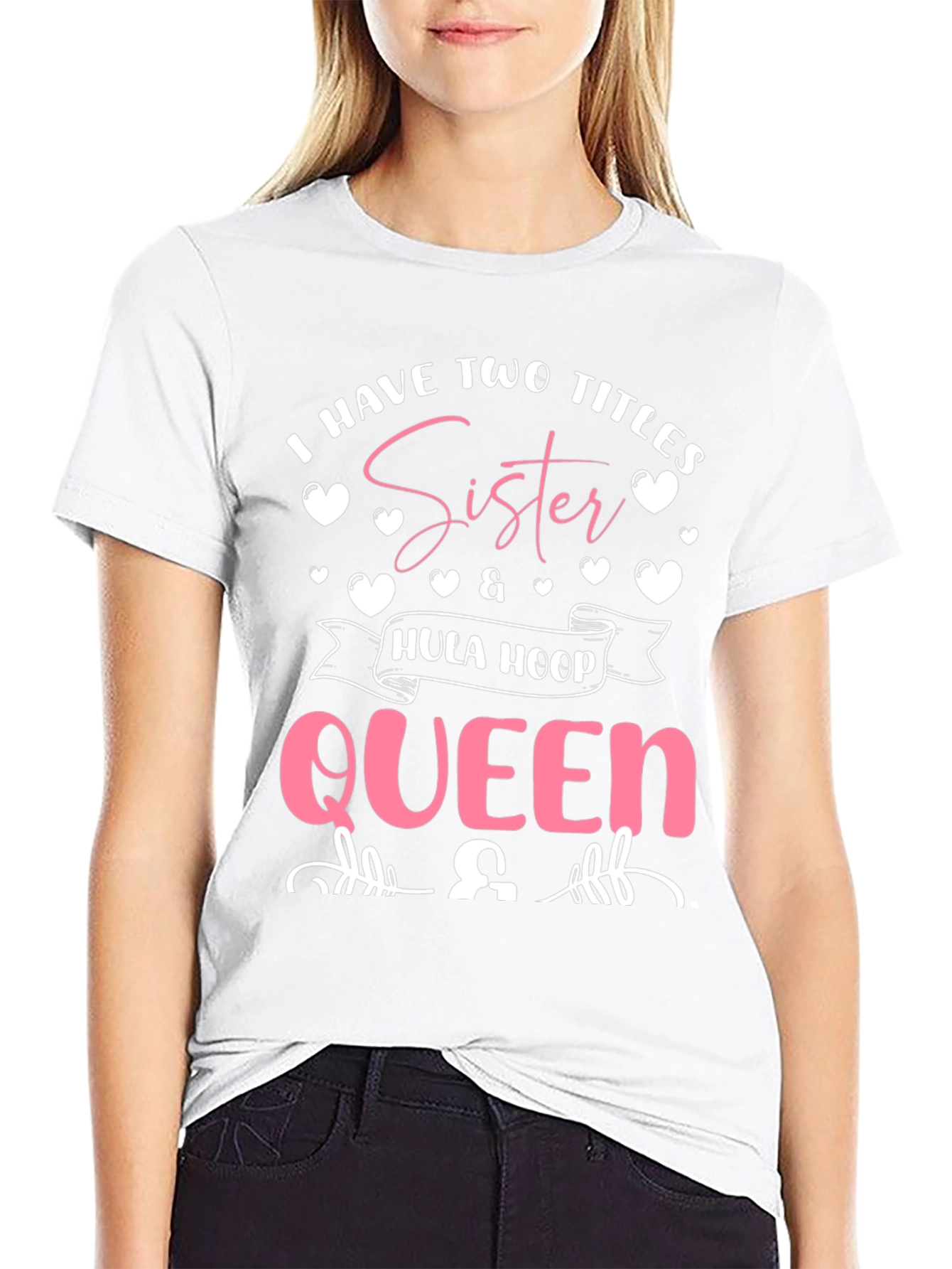 Sister Hula Hoop Queen Black T-Shirt