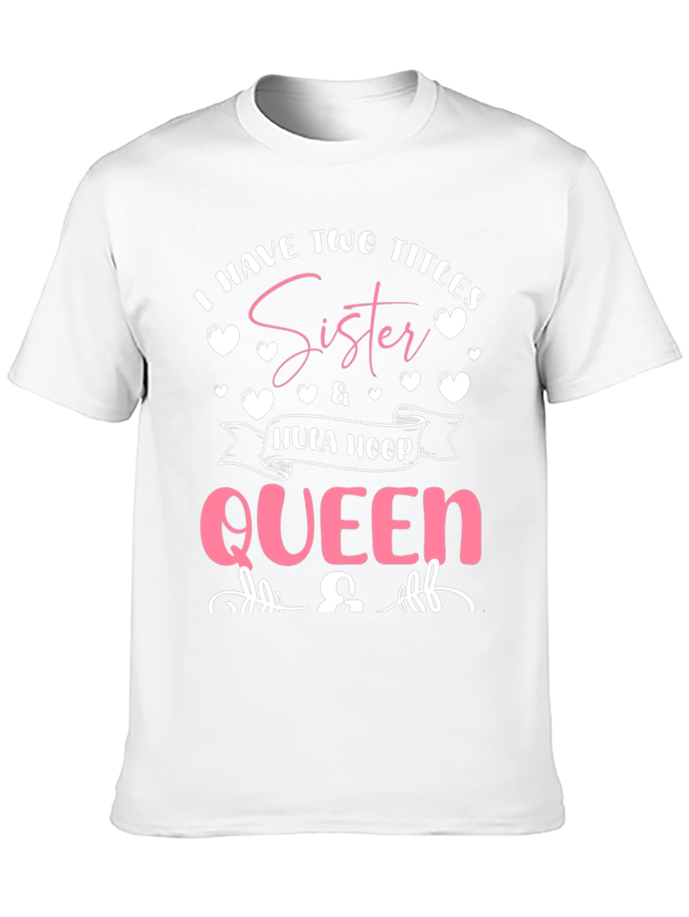Sister Hula Hoop Queen Black T-Shirt