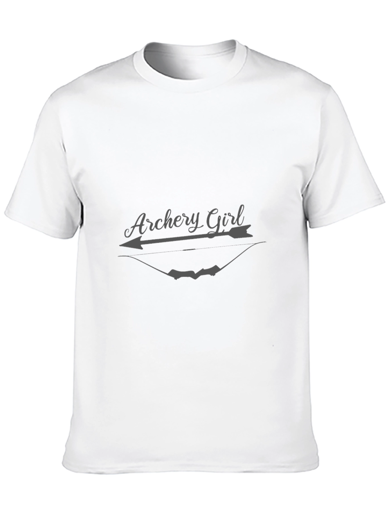 Archery Girl T-Shirt - Black Short Sleeve Tee