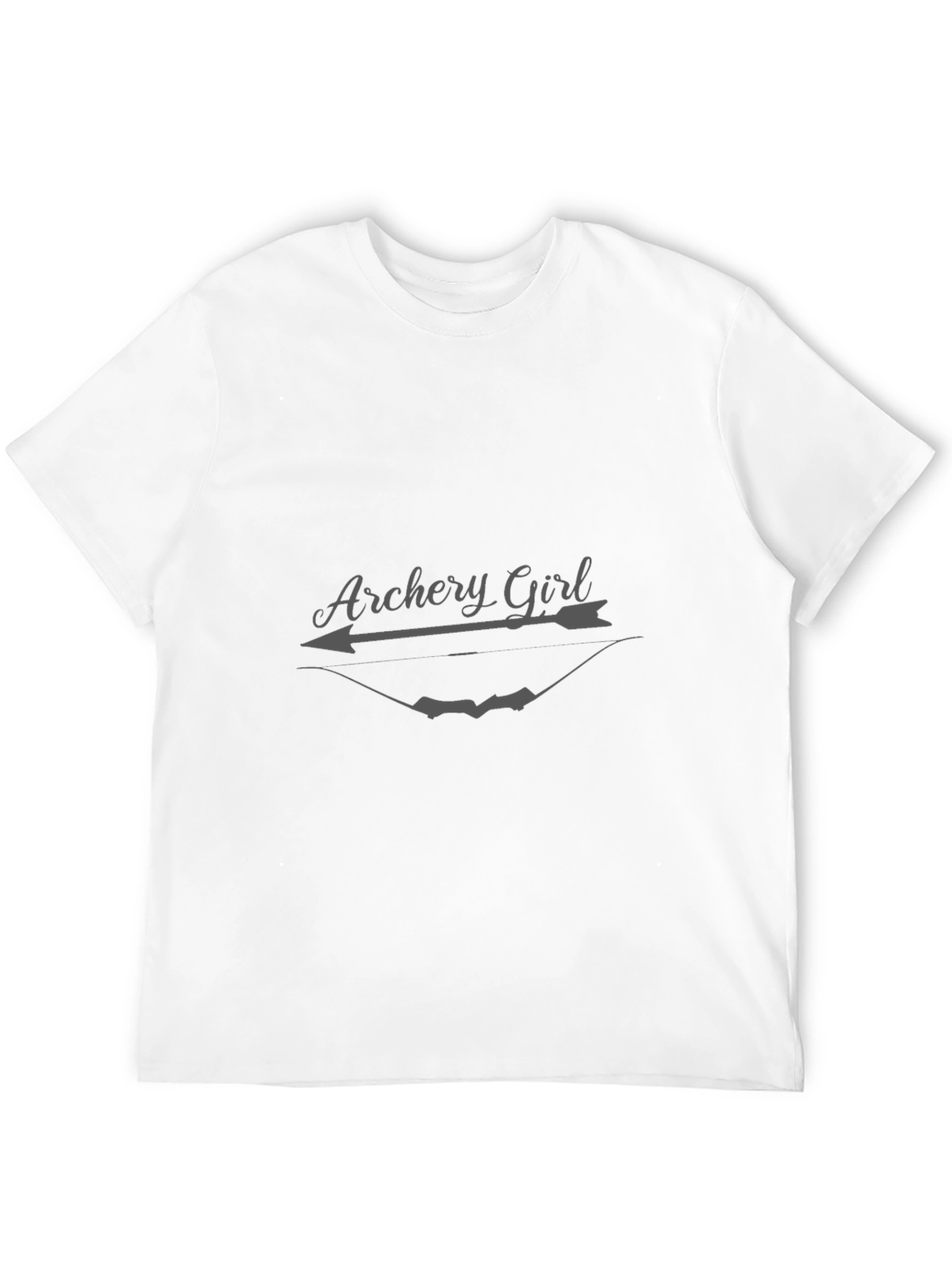 Archery Girl T-Shirt - Black Short Sleeve Tee