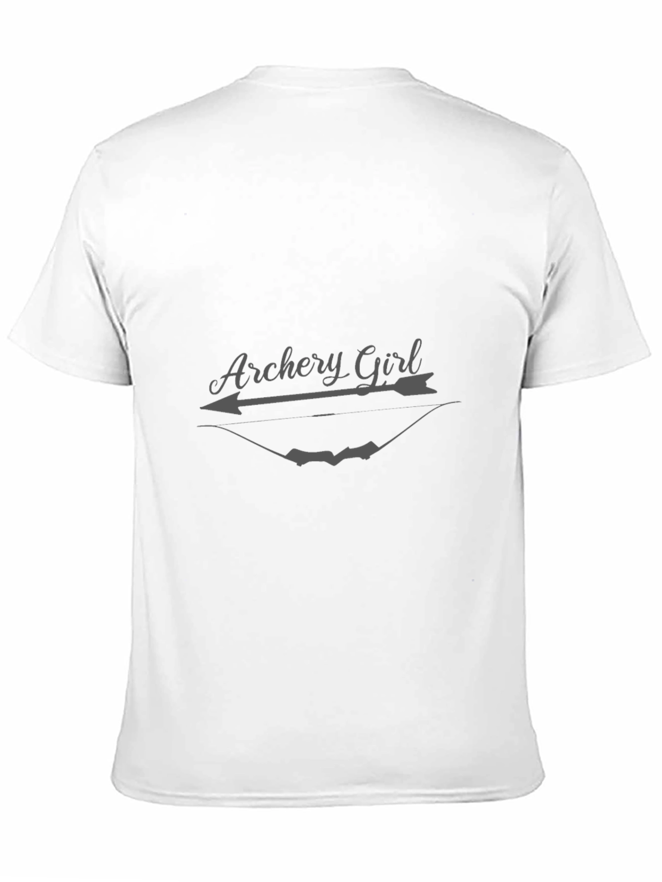 Archery Girl T-Shirt - Black Short Sleeve Tee