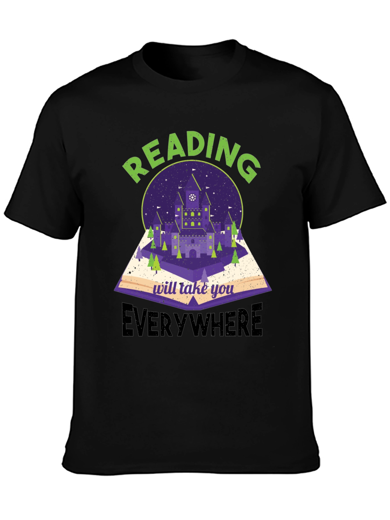 Reading Takes You Everywhere Graphic T-Shirt