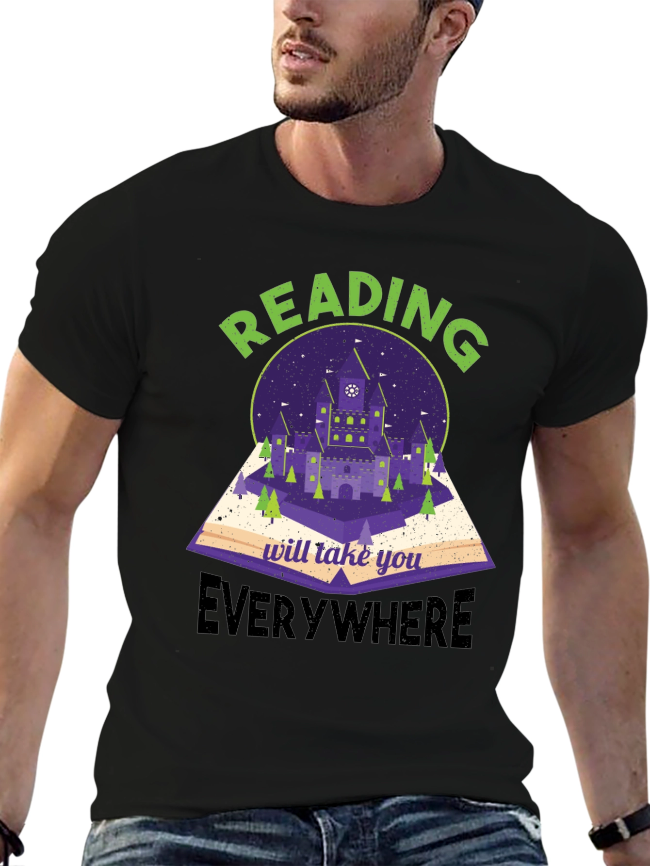 Reading Takes You Everywhere Graphic T-Shirt