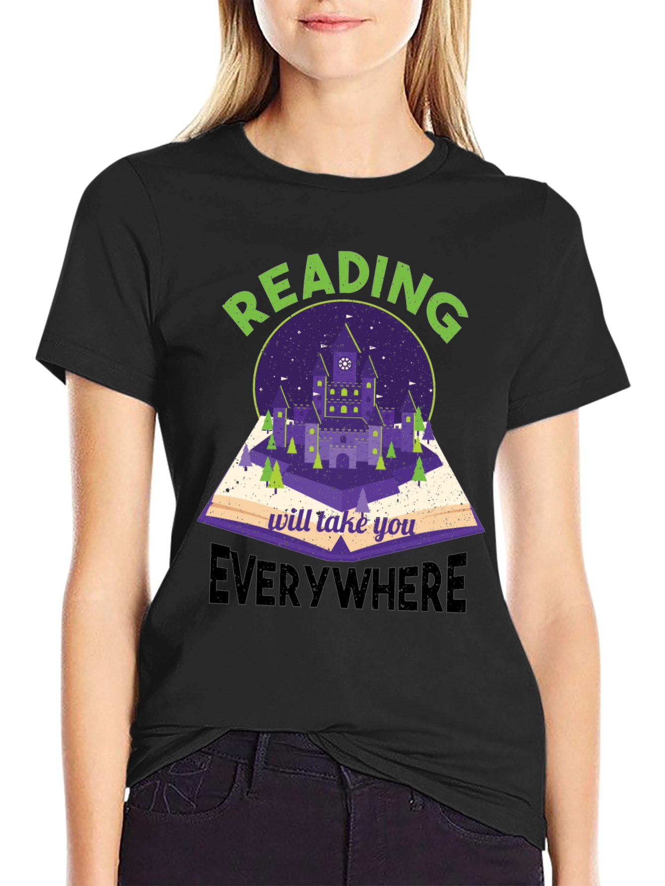 Reading Takes You Everywhere Graphic T-Shirt